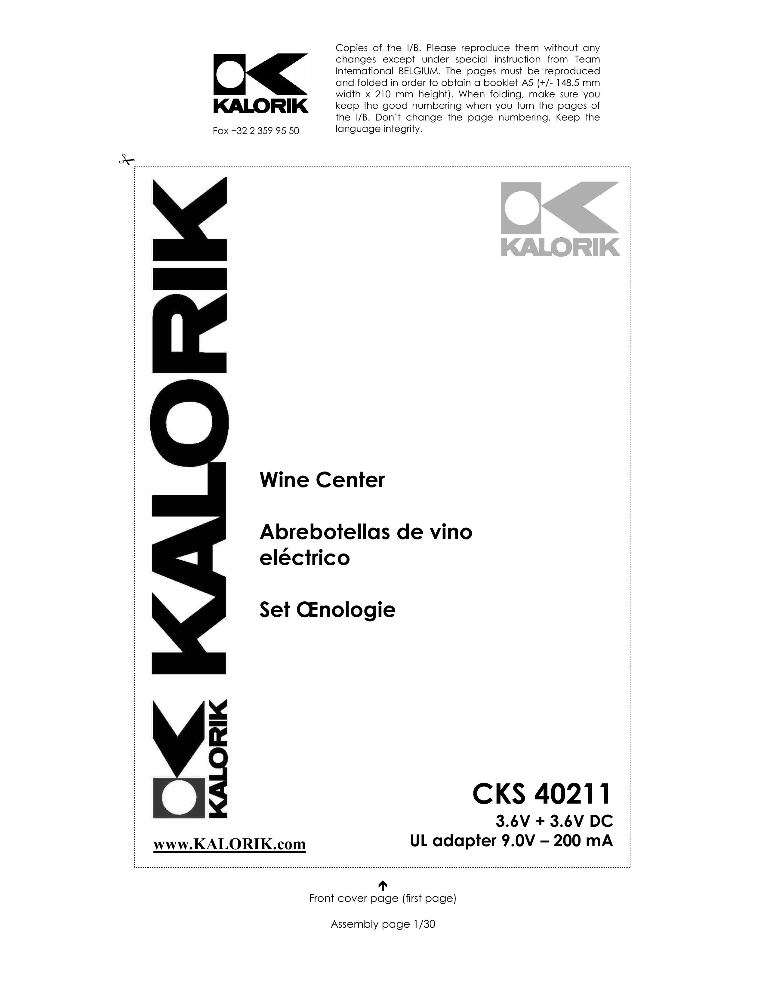Kalorik CKS 40211 Refrigerator User Manual