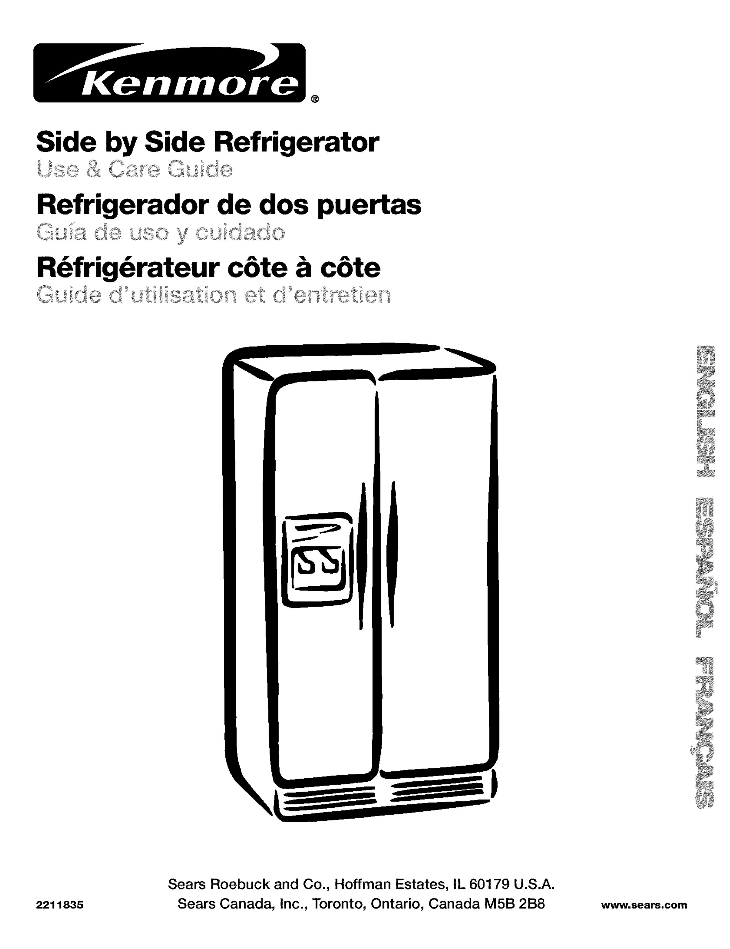 Kenmore 10650544001 Refrigerator User Manual