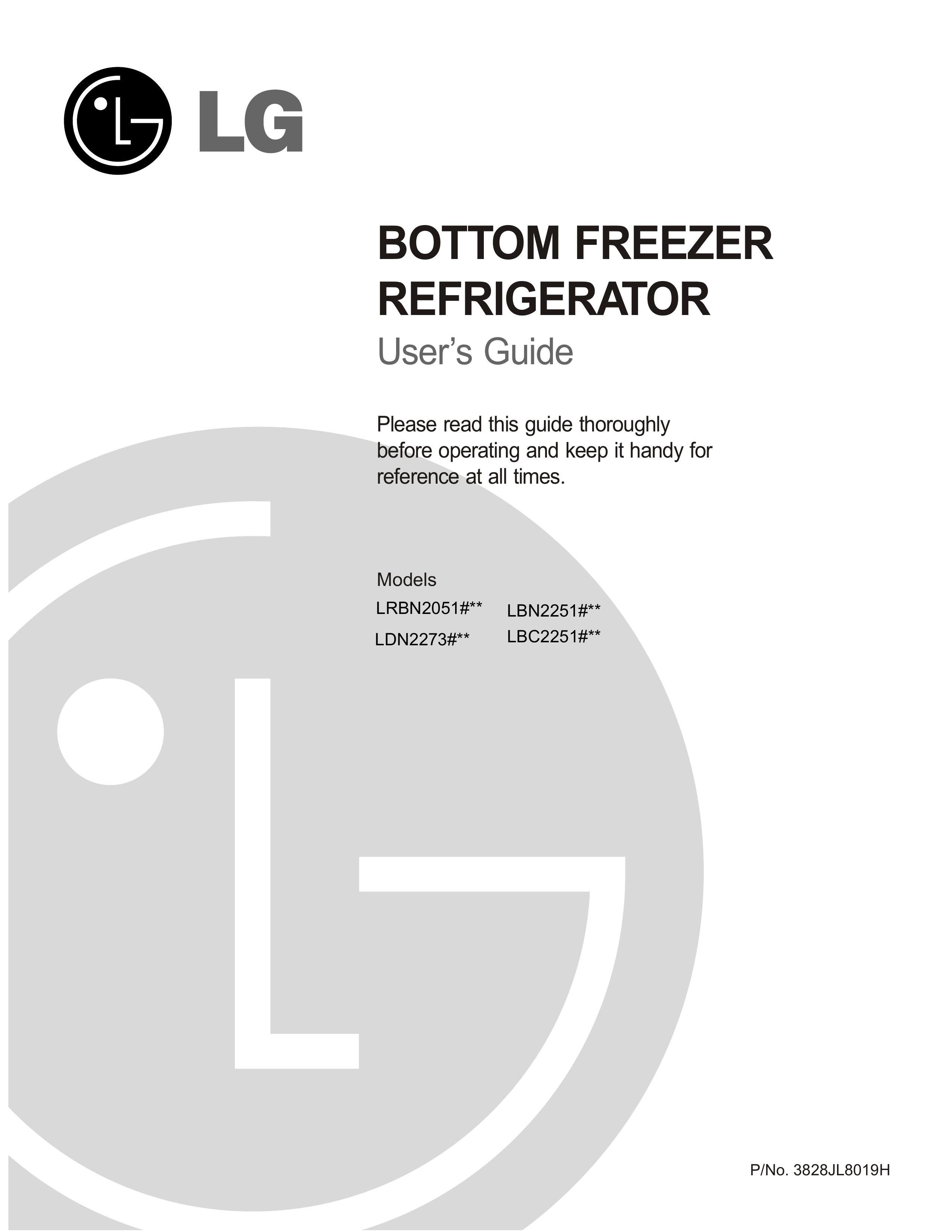LG Electronics LDN2273 Refrigerator User Manual