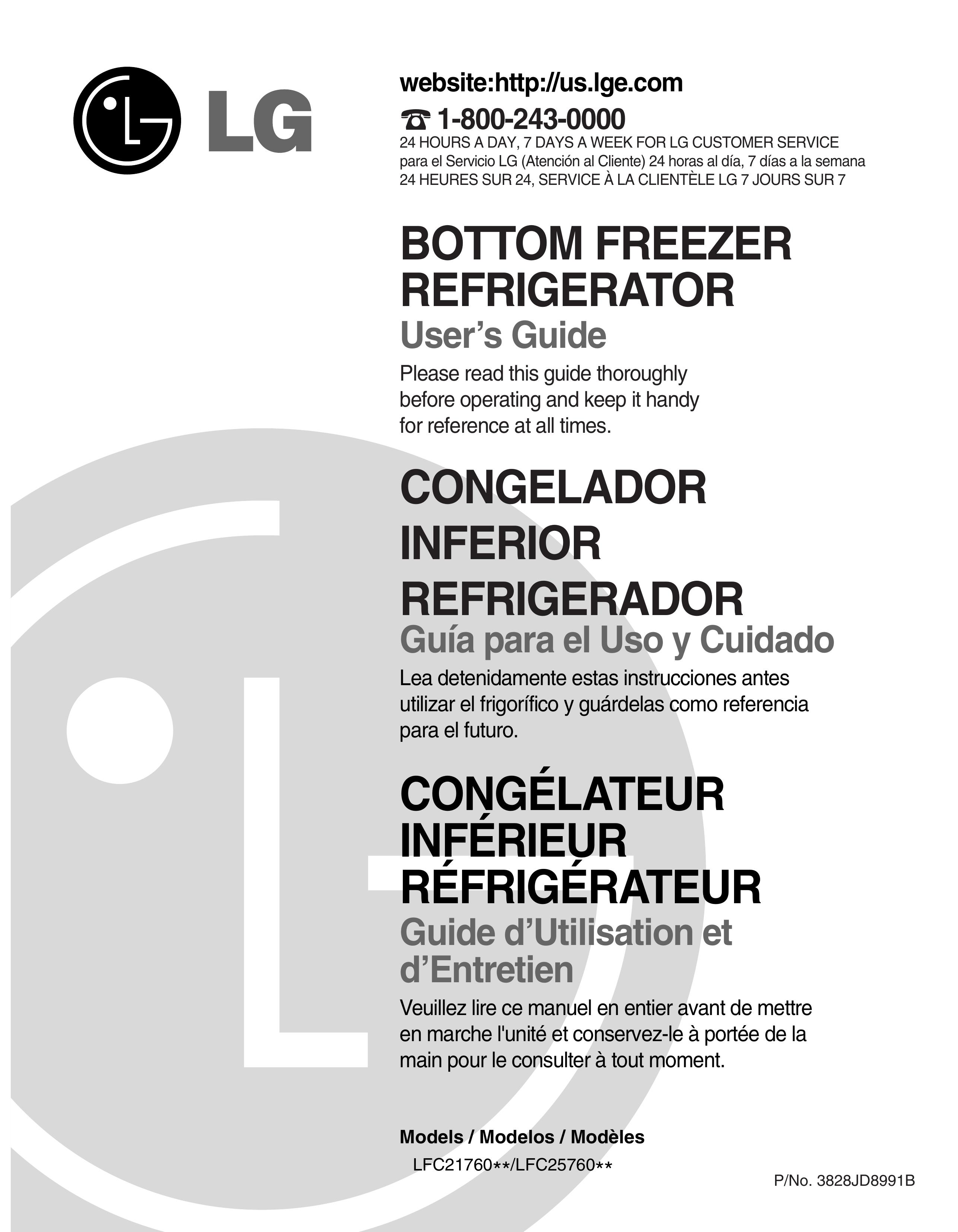 LG Electronics LFC21760 Refrigerator User Manual