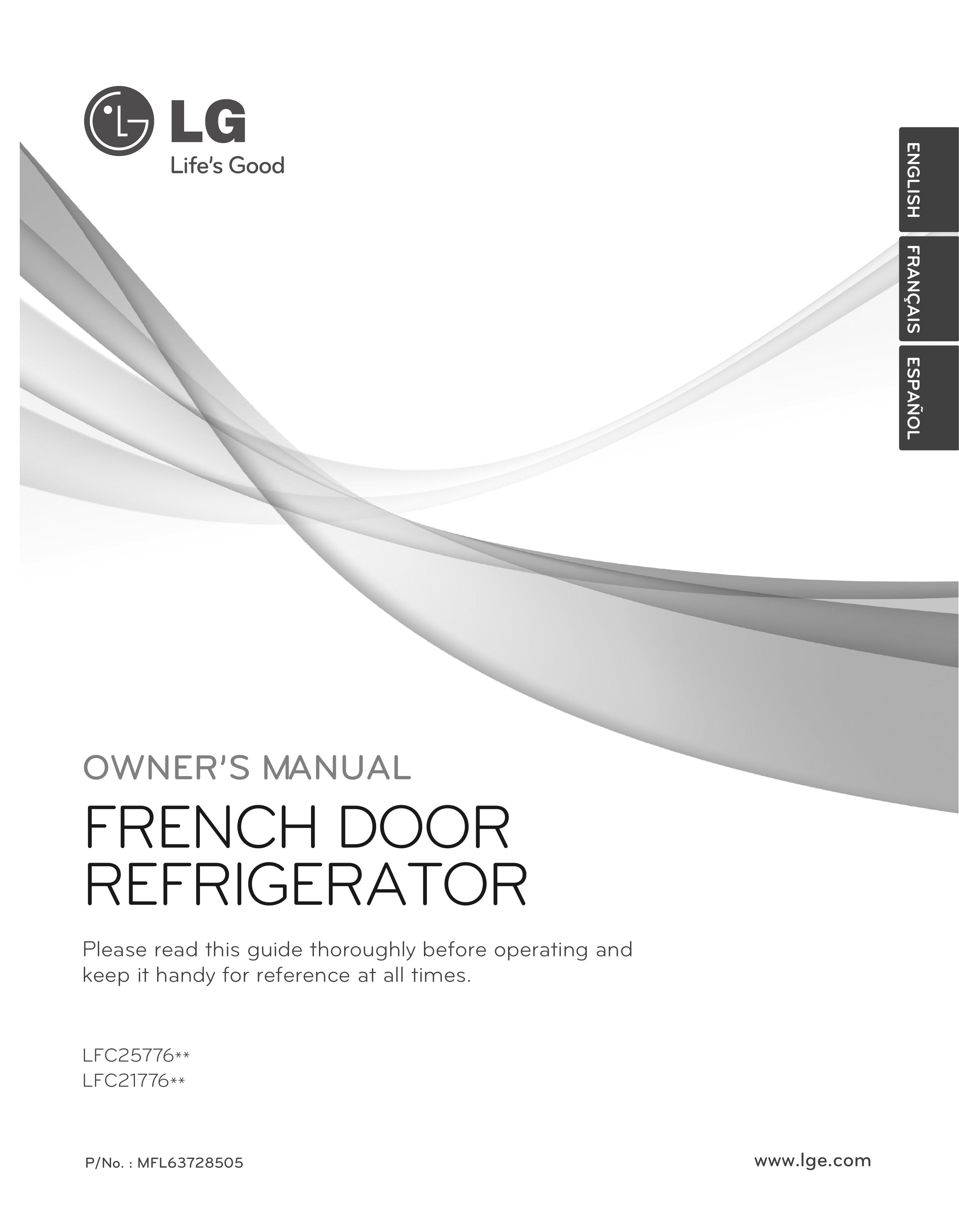 LG Electronics LFC21776ST Refrigerator User Manual