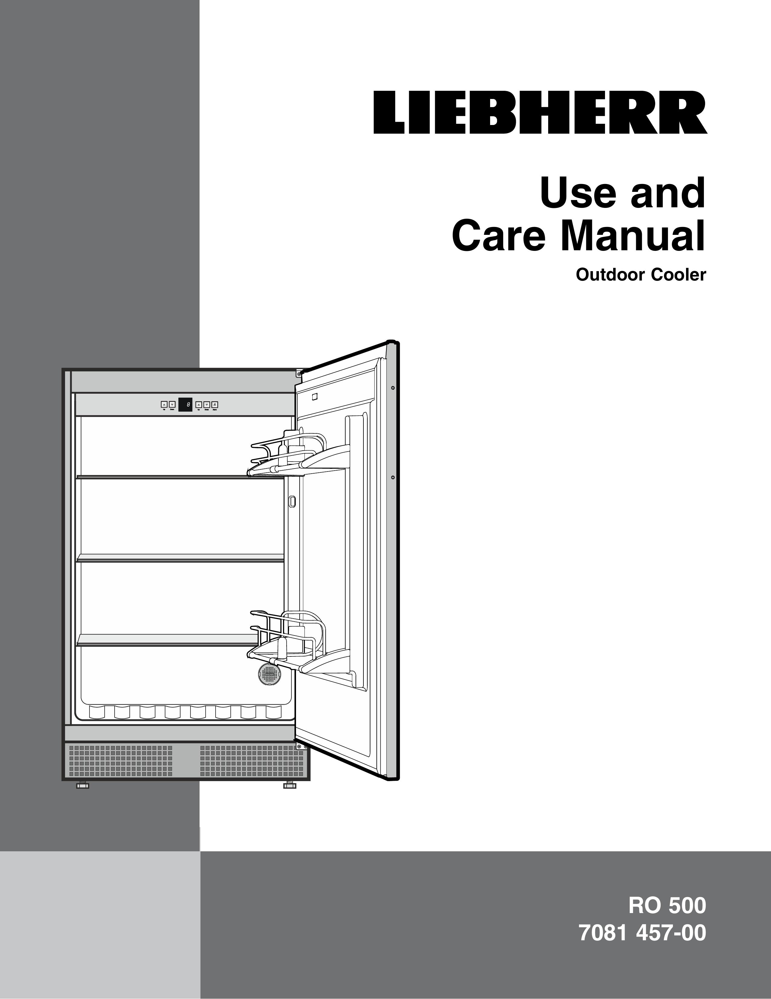 Liebherr 7081 457-00 Refrigerator User Manual