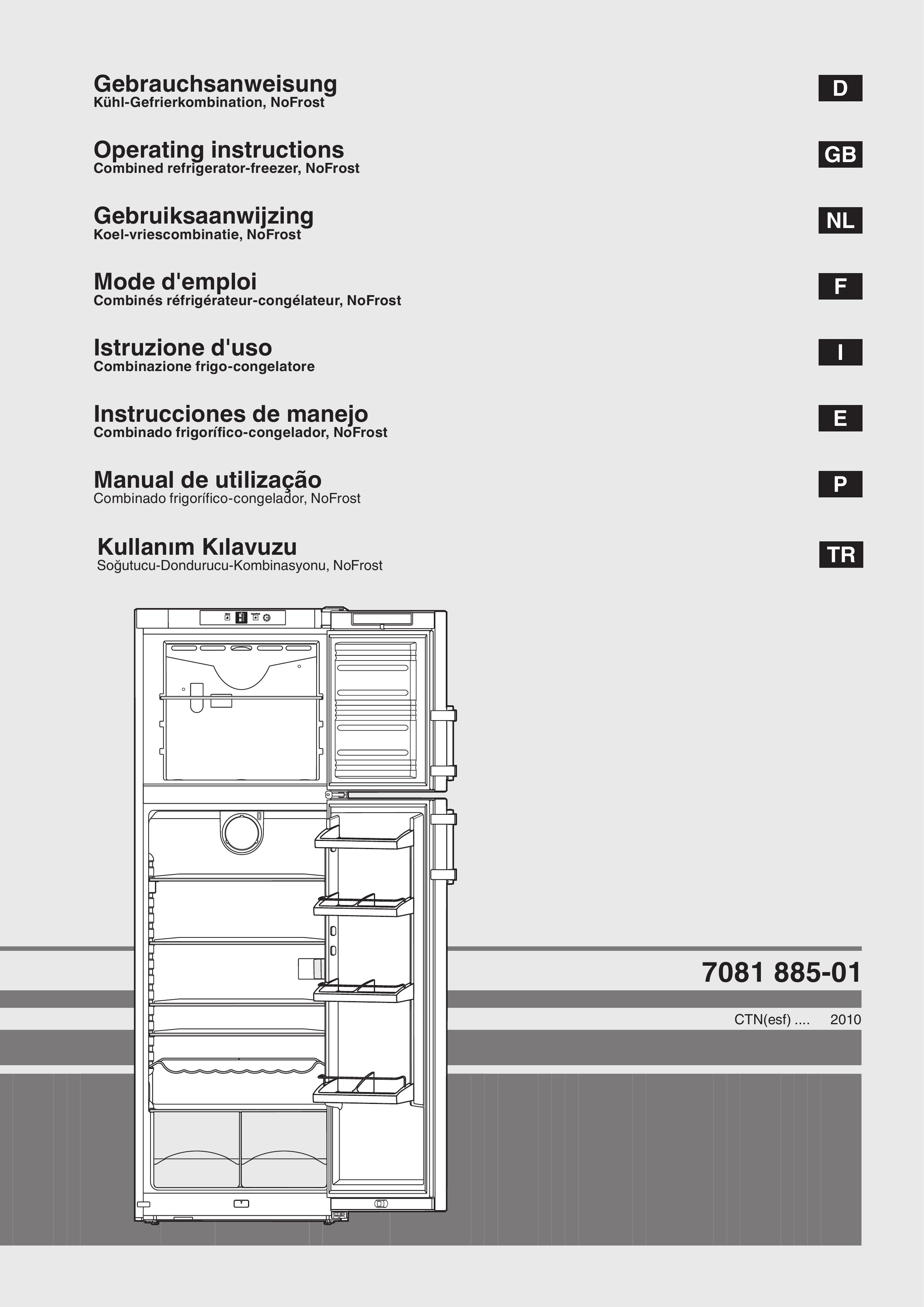 Liebherr 7081 885-01 Refrigerator User Manual