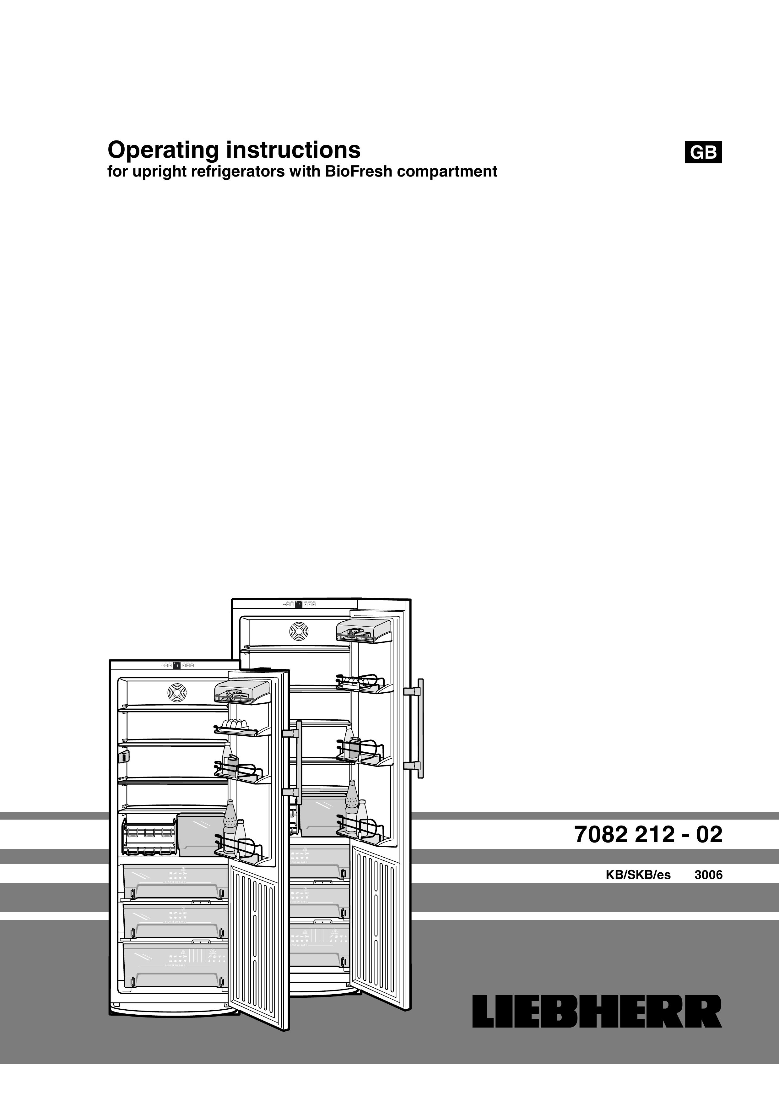 Liebherr 7082 212-02 Refrigerator User Manual