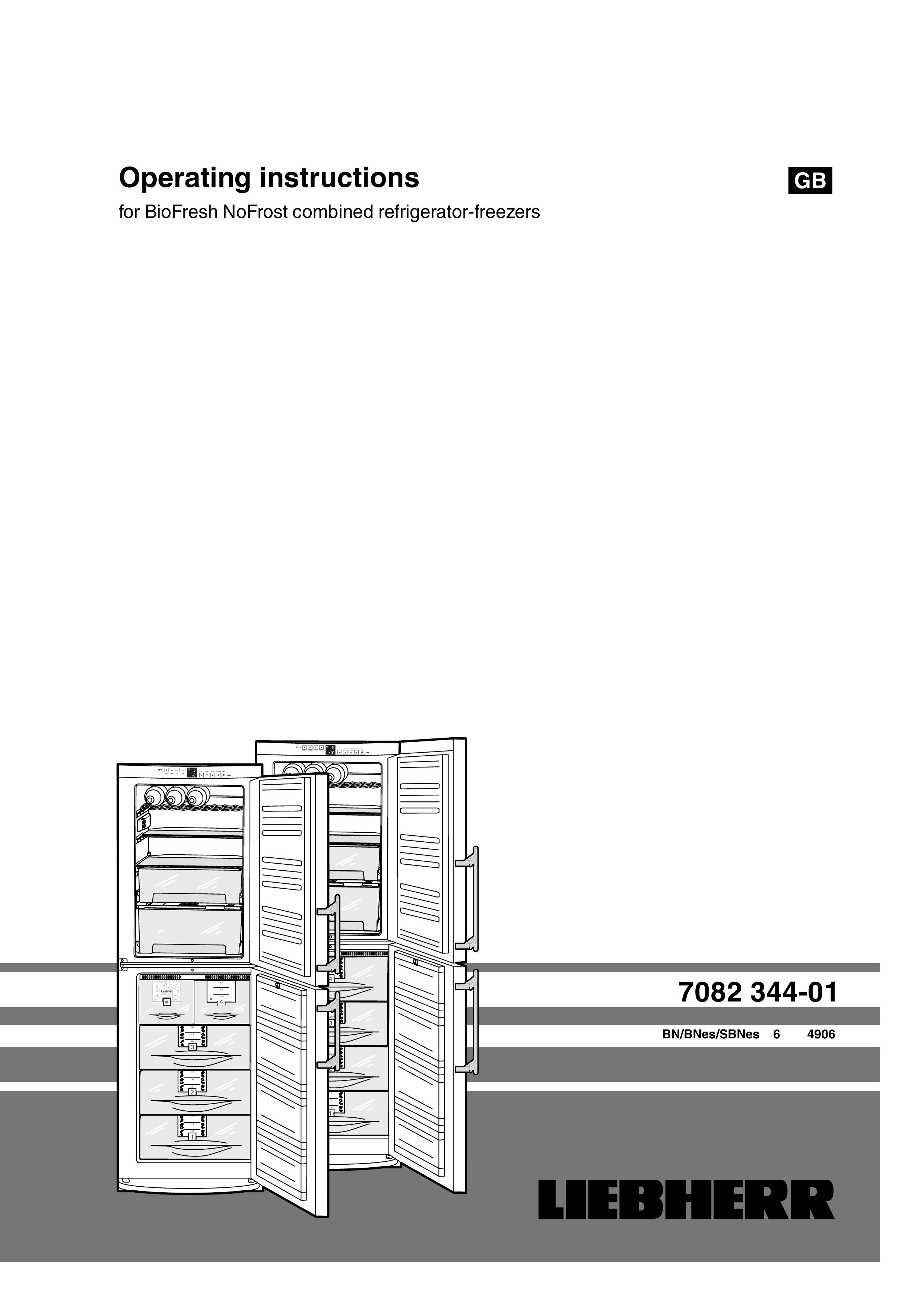Liebherr 7082 344-01 Refrigerator User Manual