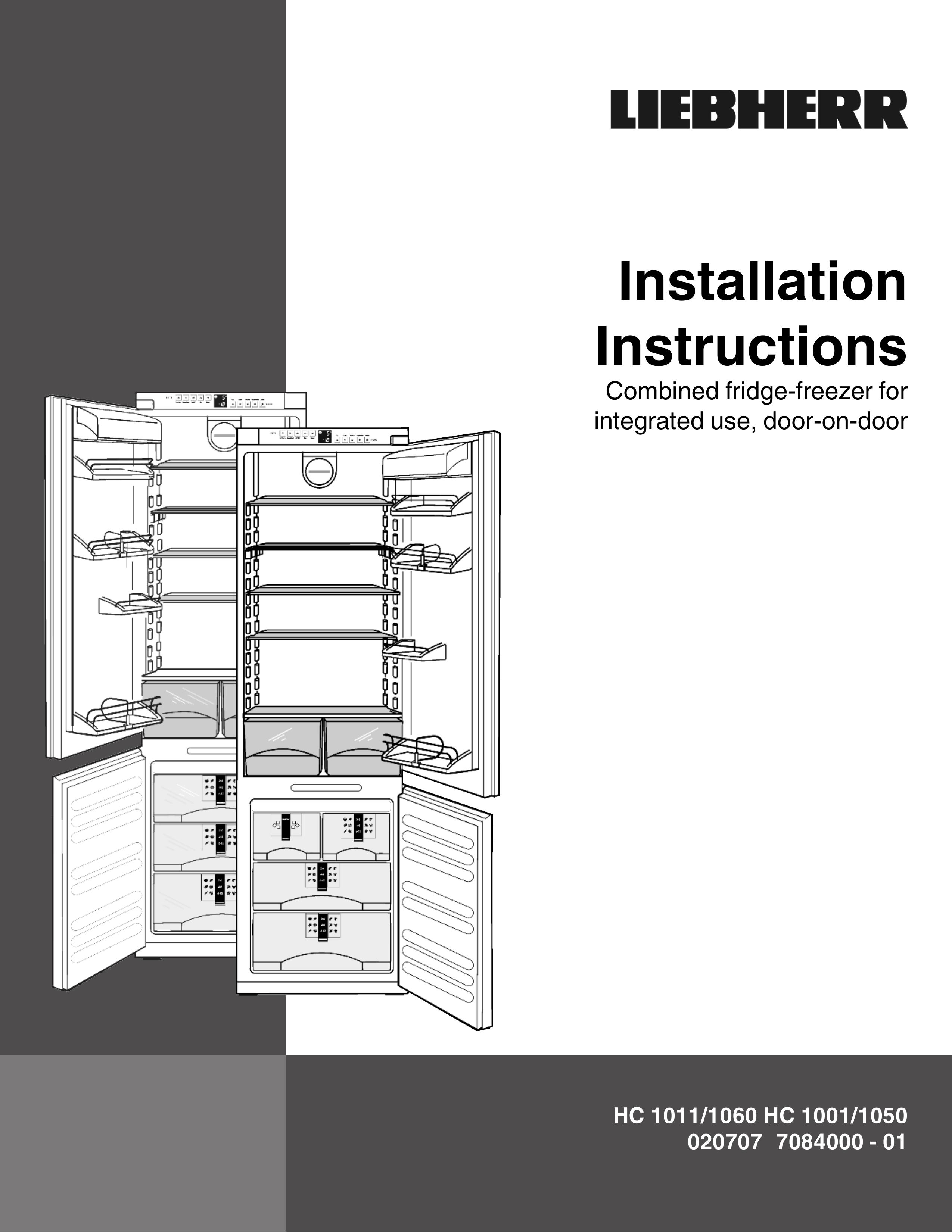 Liebherr 7084000-01 Refrigerator User Manual