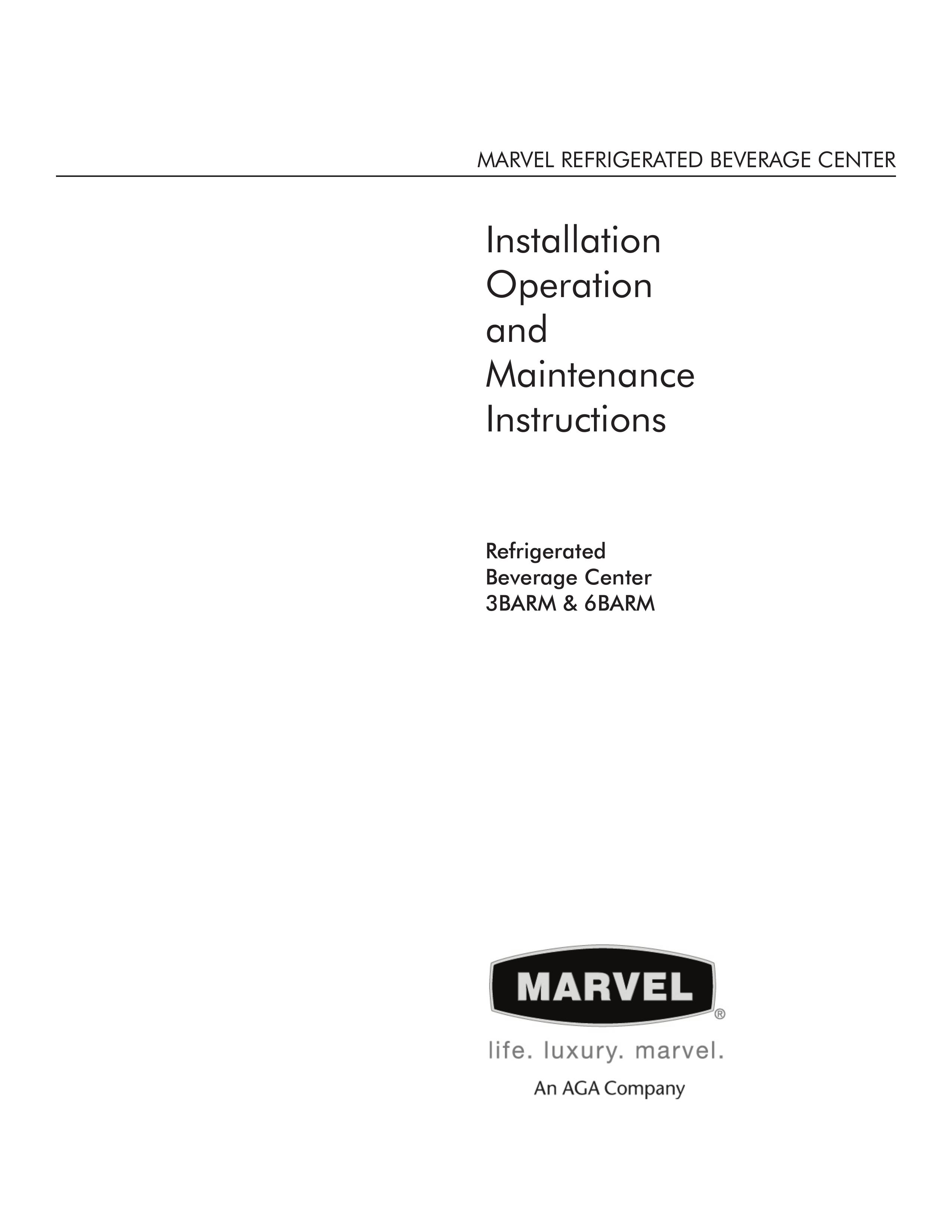 Marvel Industries 3BARM Refrigerator User Manual
