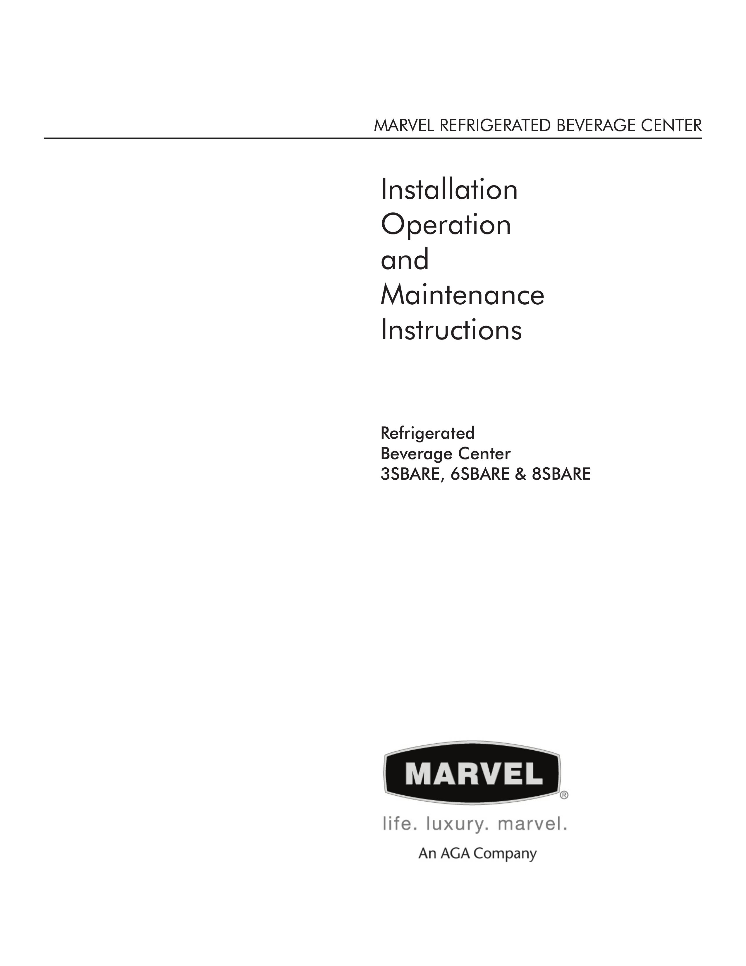 Marvel Industries 3SBARE Refrigerator User Manual