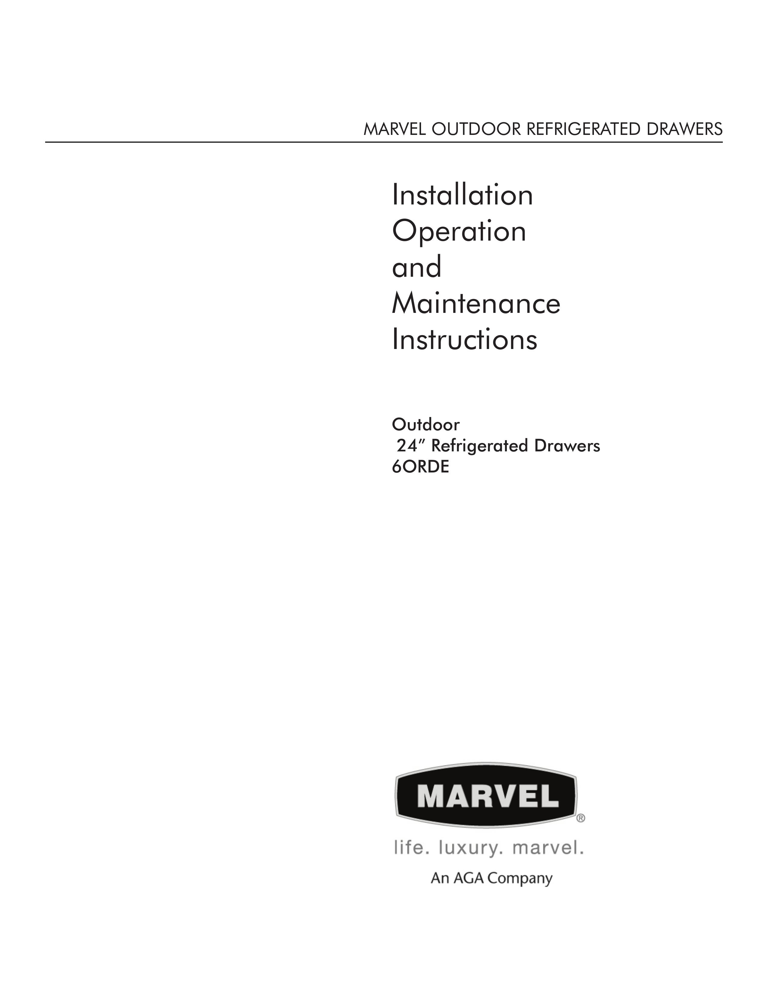Marvel Industries 6ORDE Refrigerator User Manual