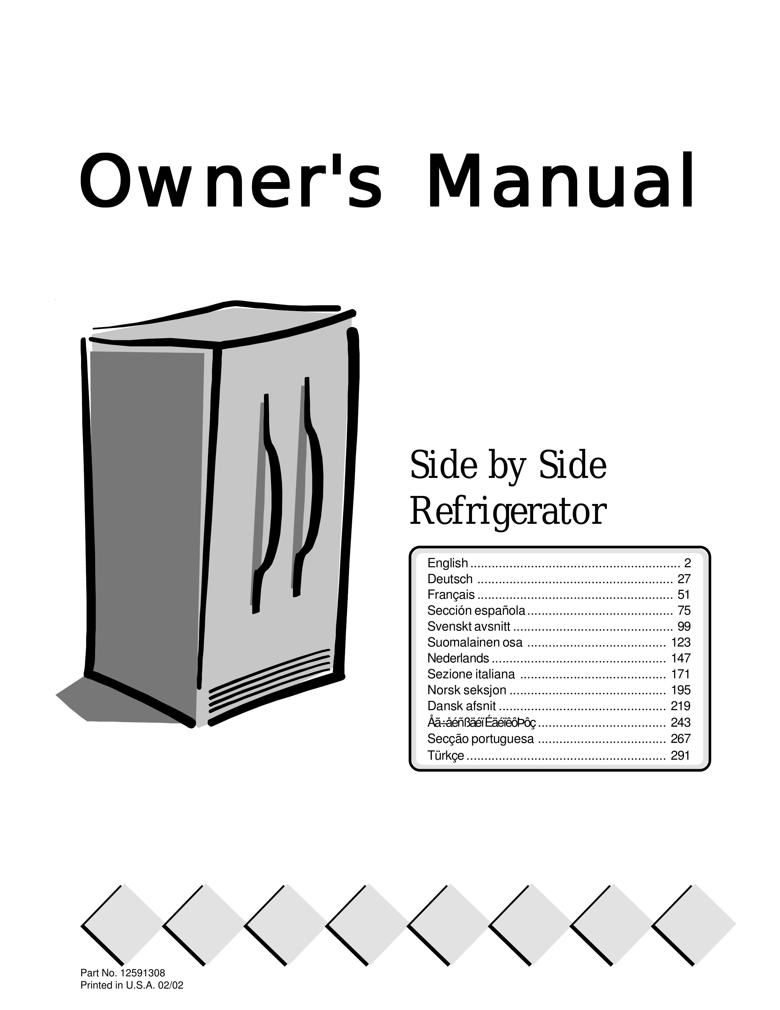 Maytag 12591308 Refrigerator User Manual