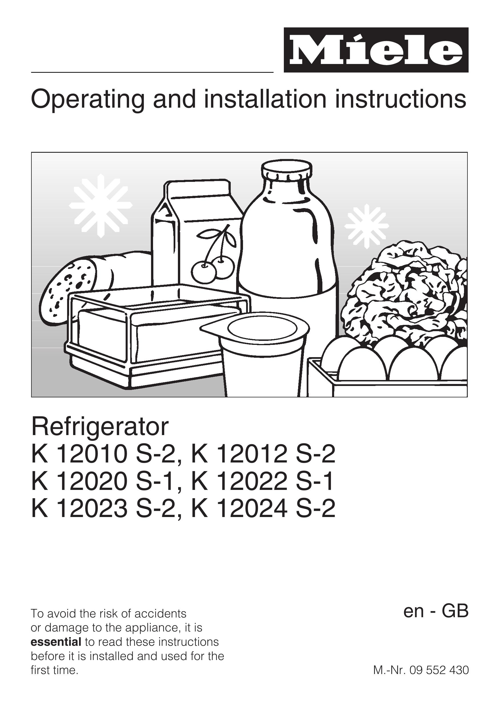 Miele K 12023 S-2 Refrigerator User Manual