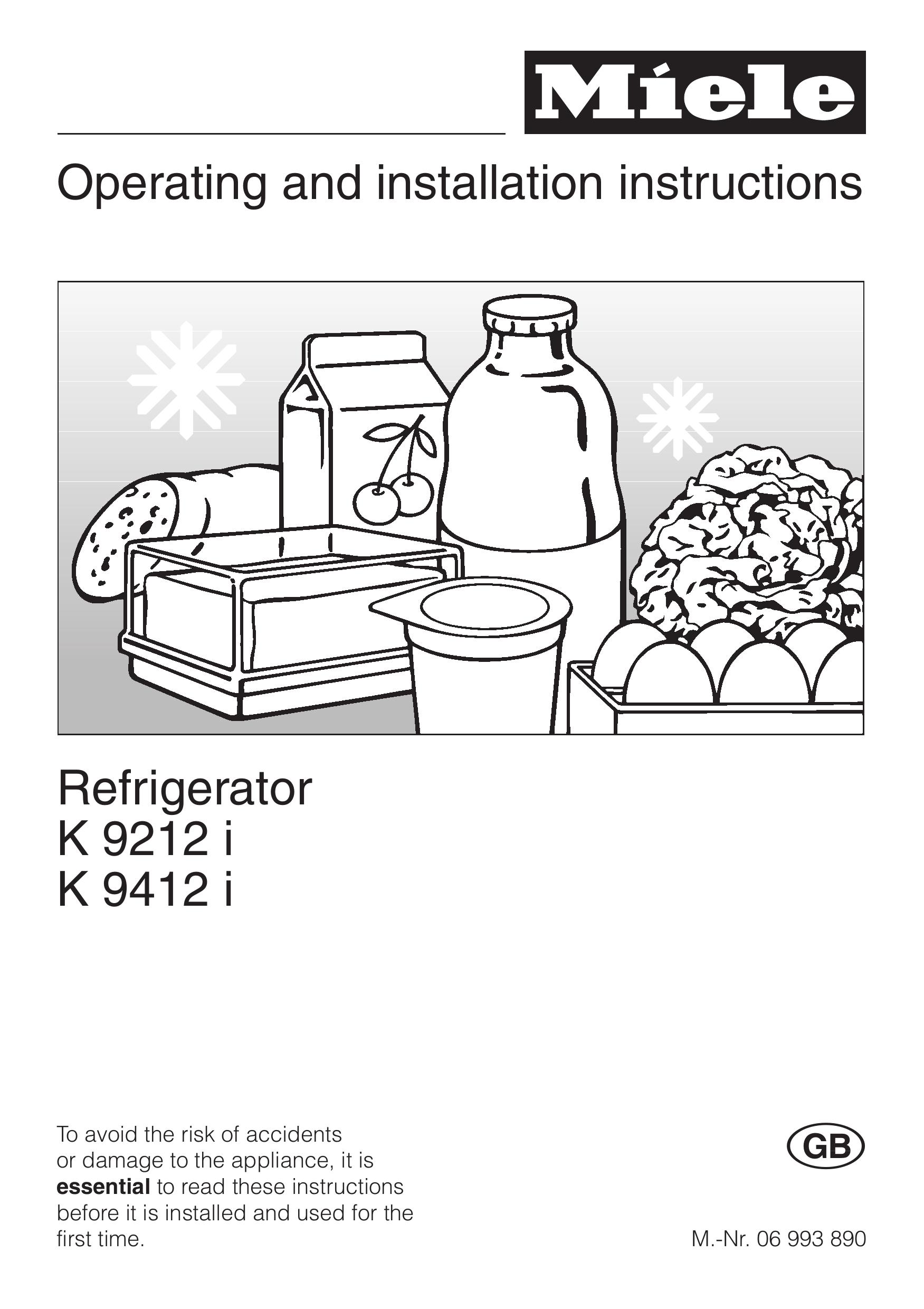 Miele K 9412 I Refrigerator User Manual