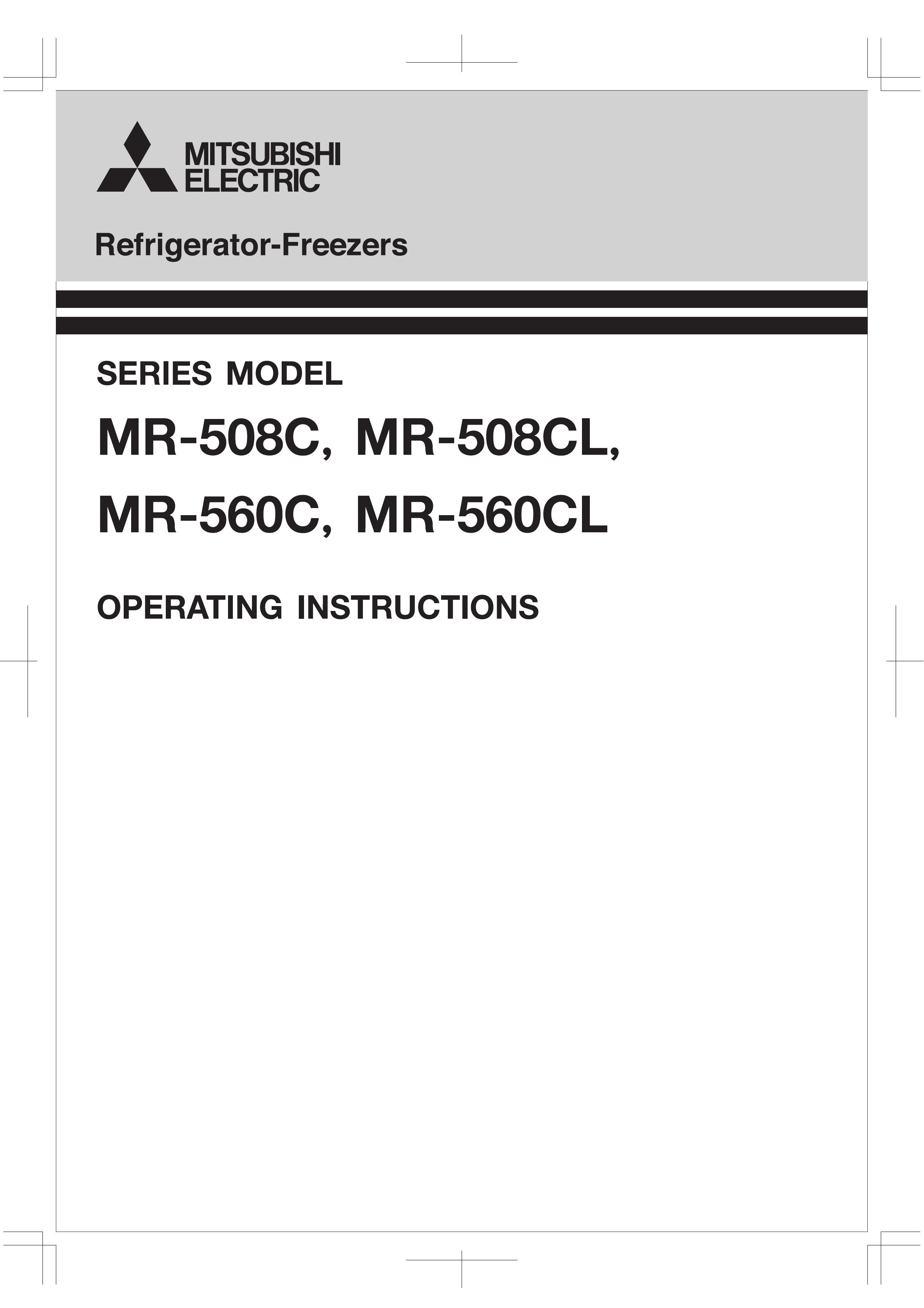 Mitsubishi Electronics MR-560CL Refrigerator User Manual