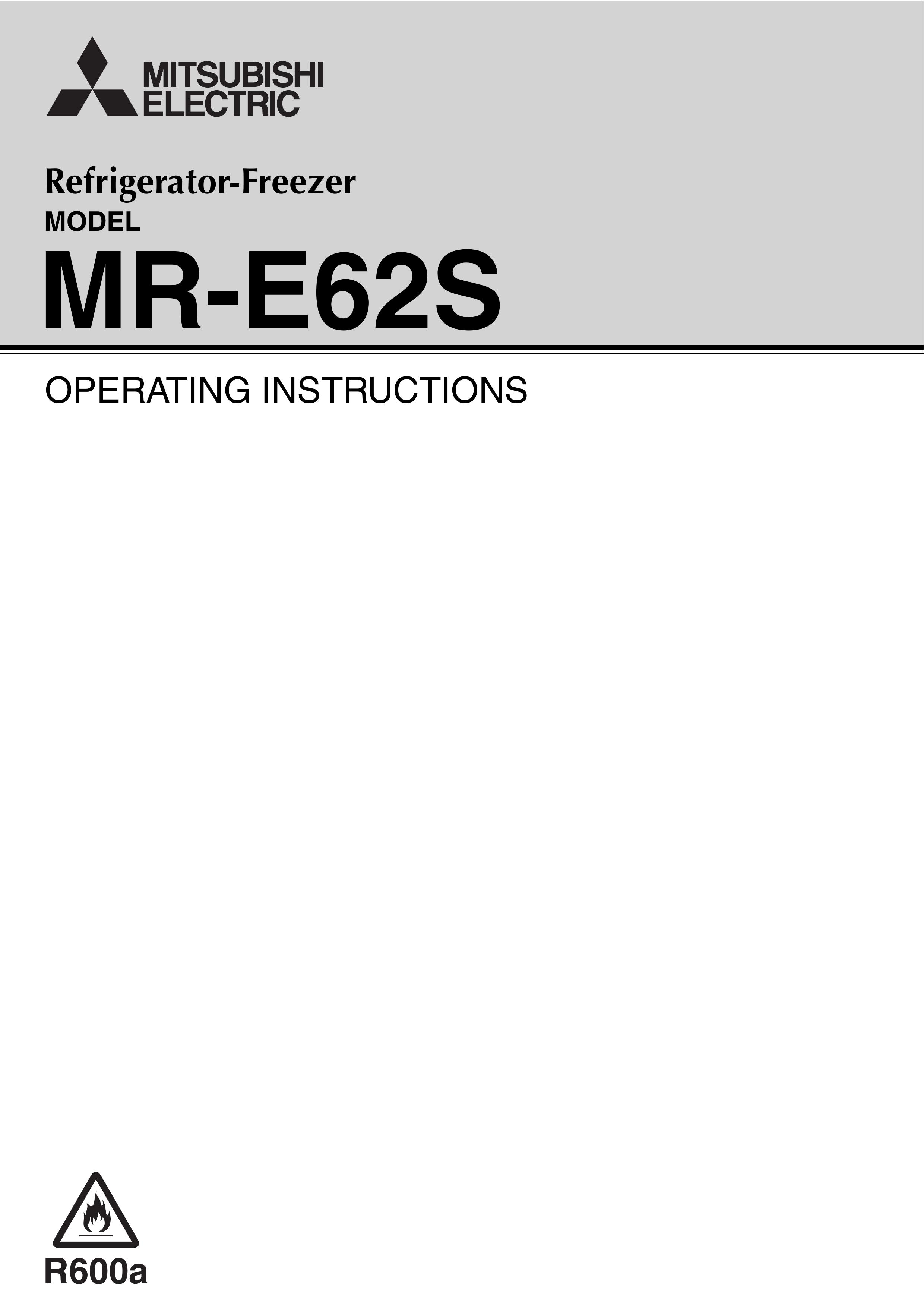 Mitsubishi Electronics MR-E62S Refrigerator User Manual