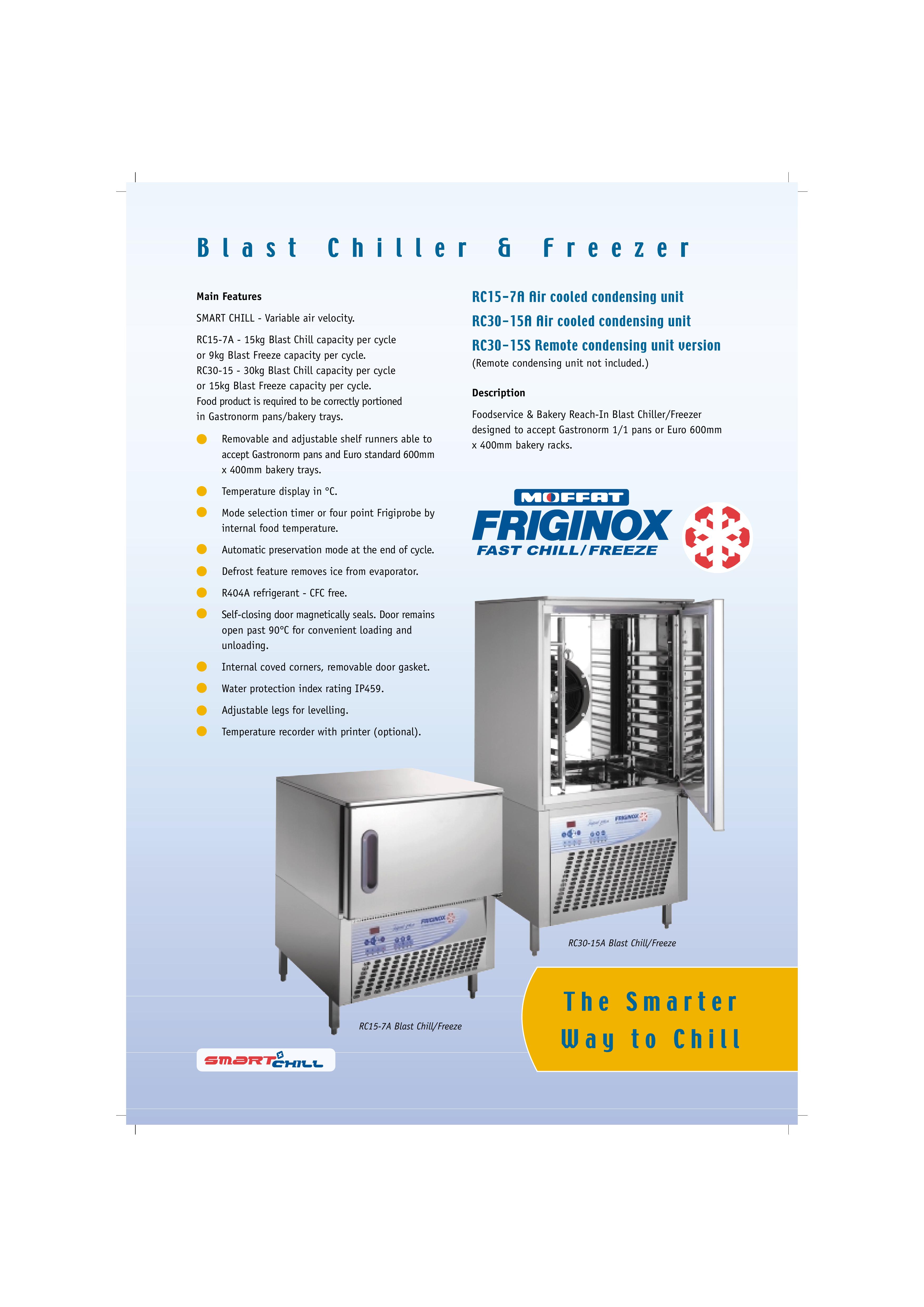 Moffat RC30-15S Refrigerator User Manual