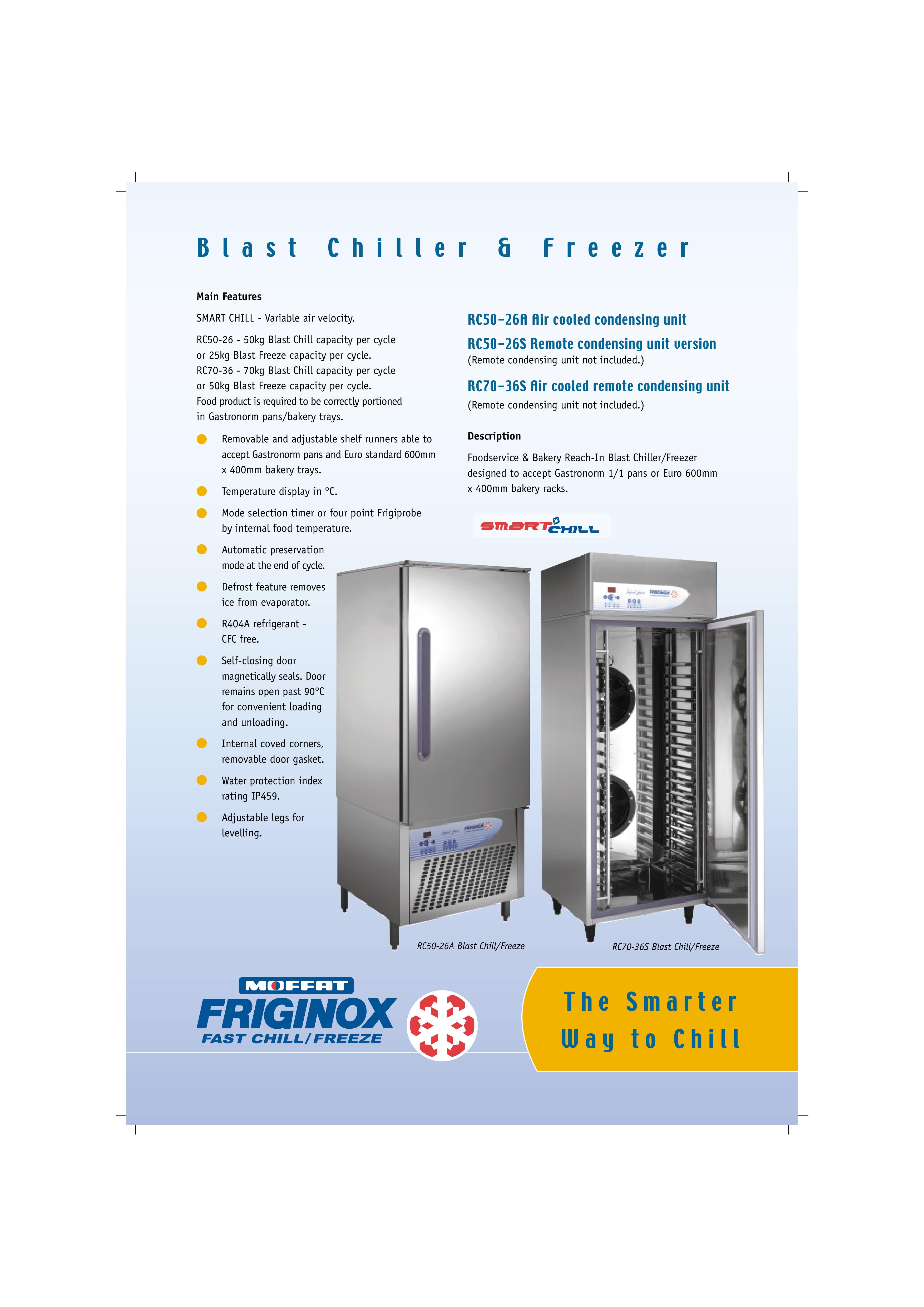 Moffat RC50-26 Refrigerator User Manual