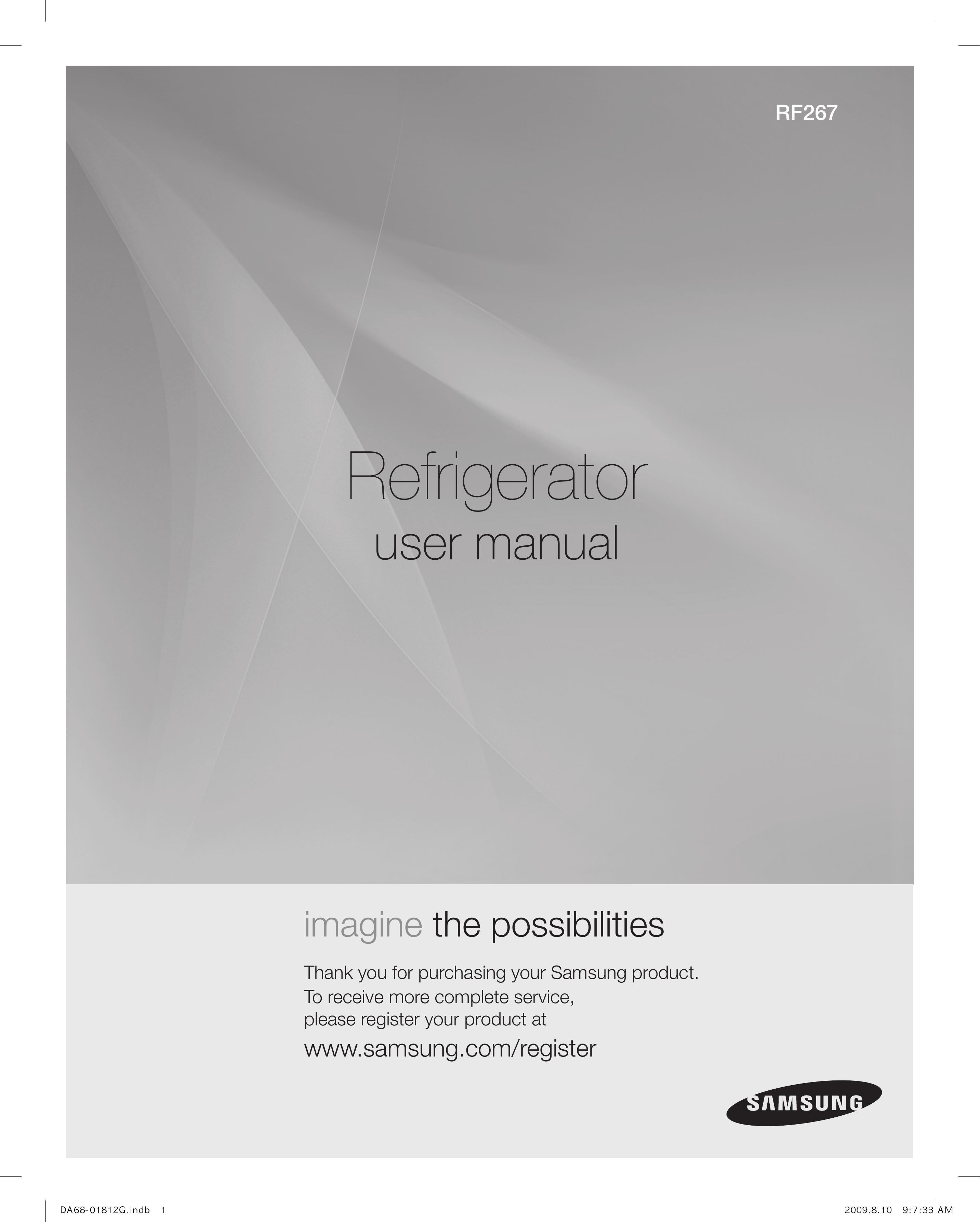 Samsung DA68-01812G Refrigerator User Manual