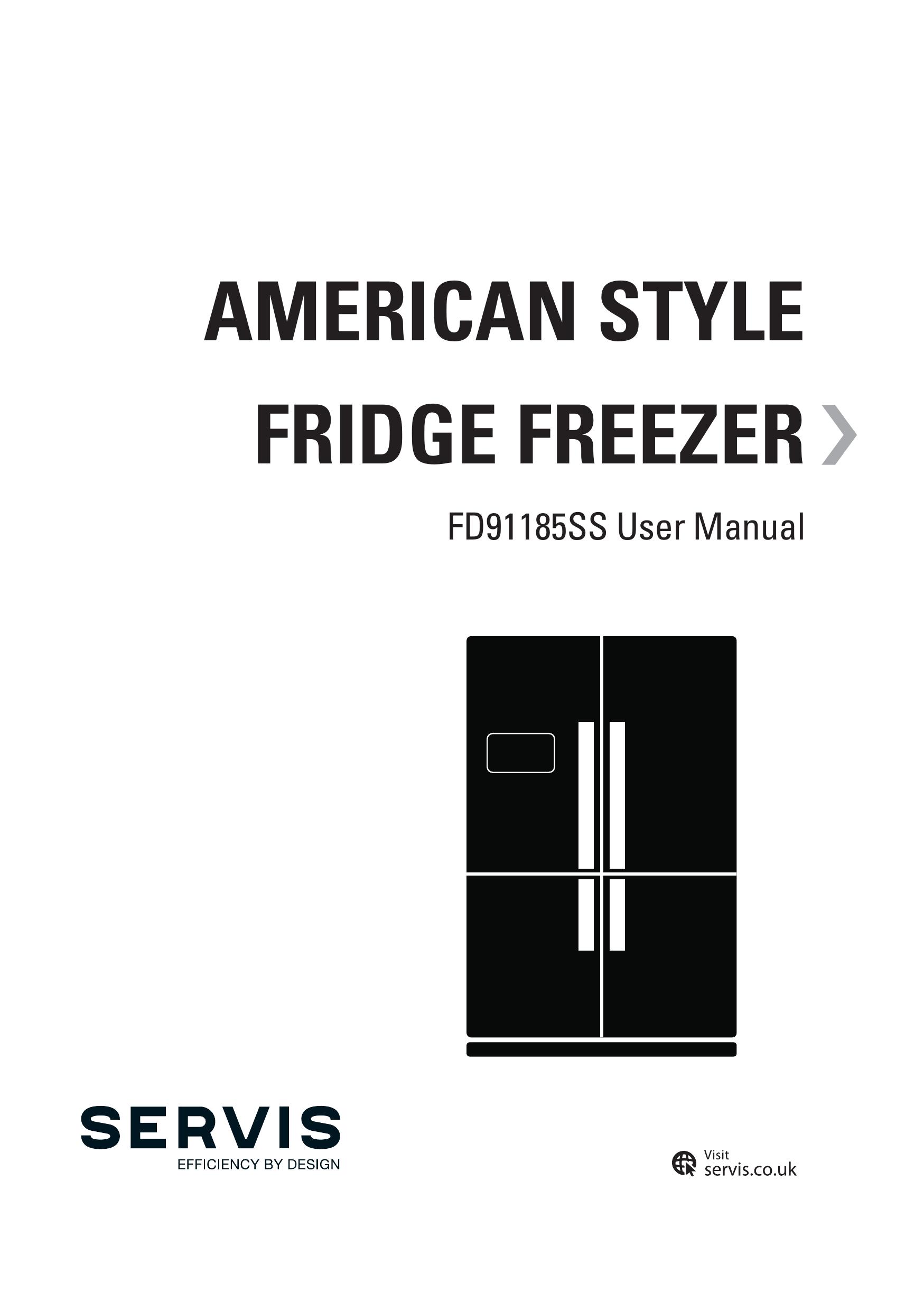 Servis AMERICAN STYLE FRIDGE FREEZER Refrigerator User Manual