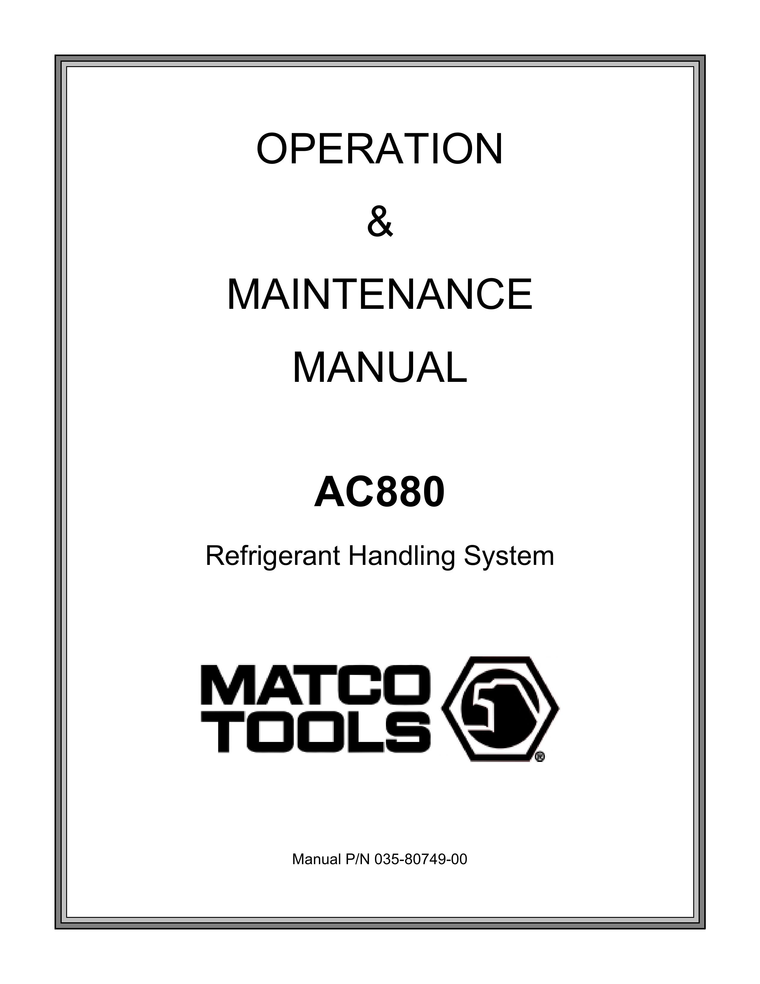 Sharp AC880 Refrigerator User Manual