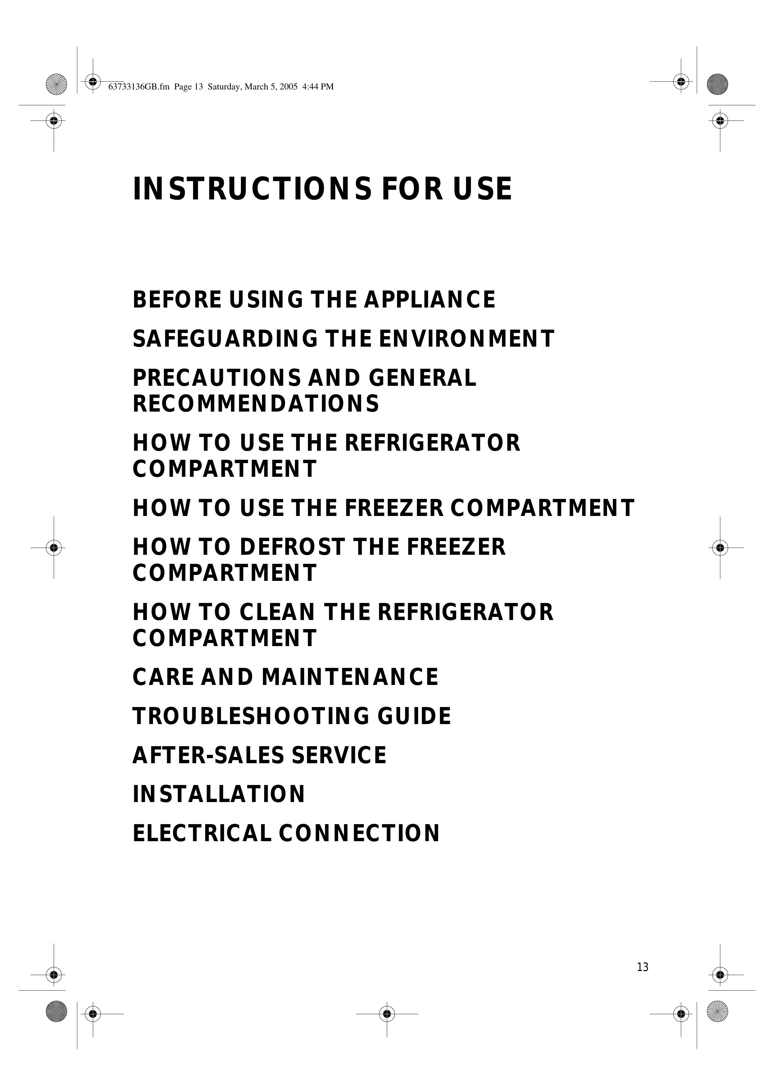Smeg CR326AP1 Refrigerator User Manual