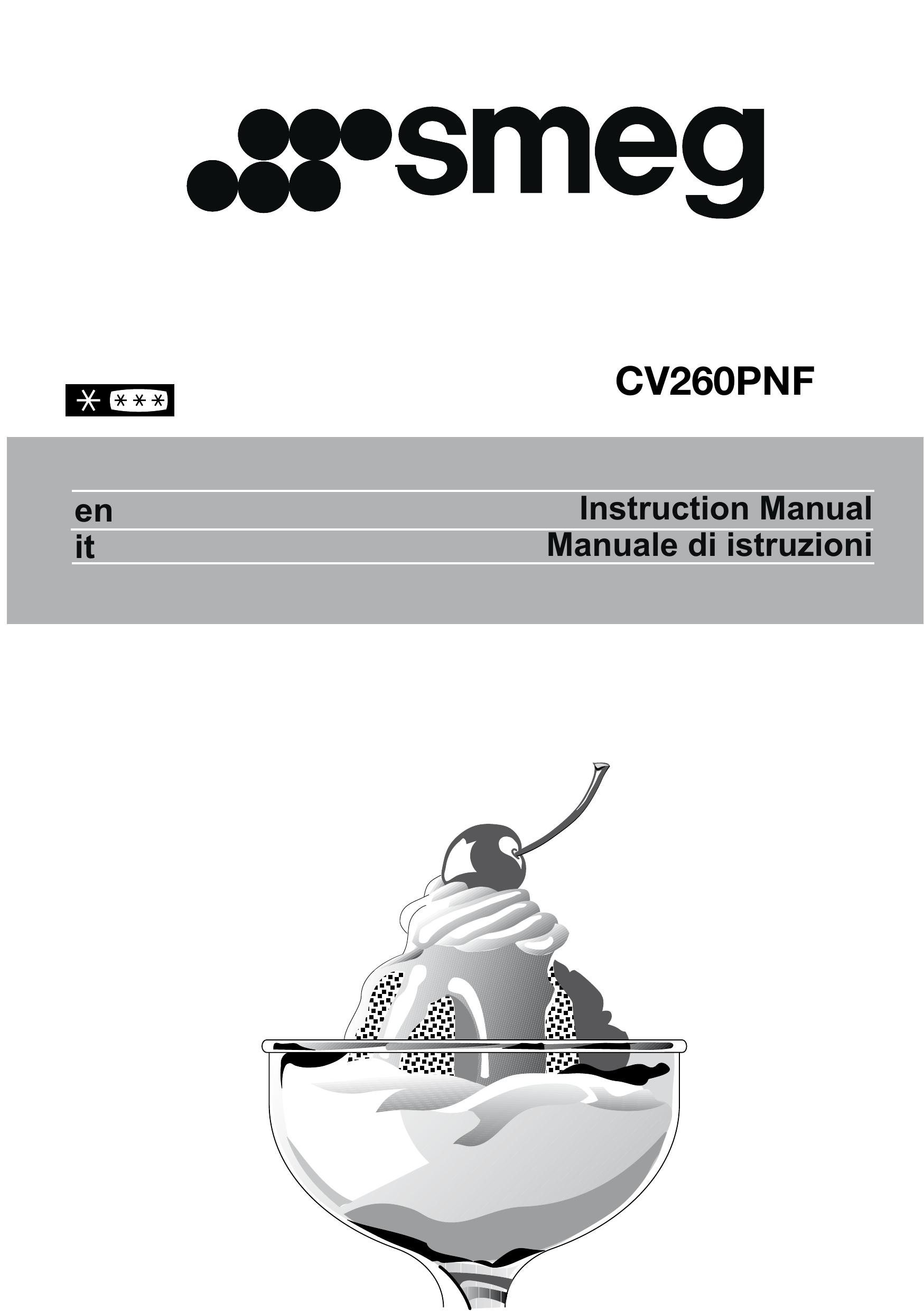 Smeg CV260PNF Refrigerator User Manual