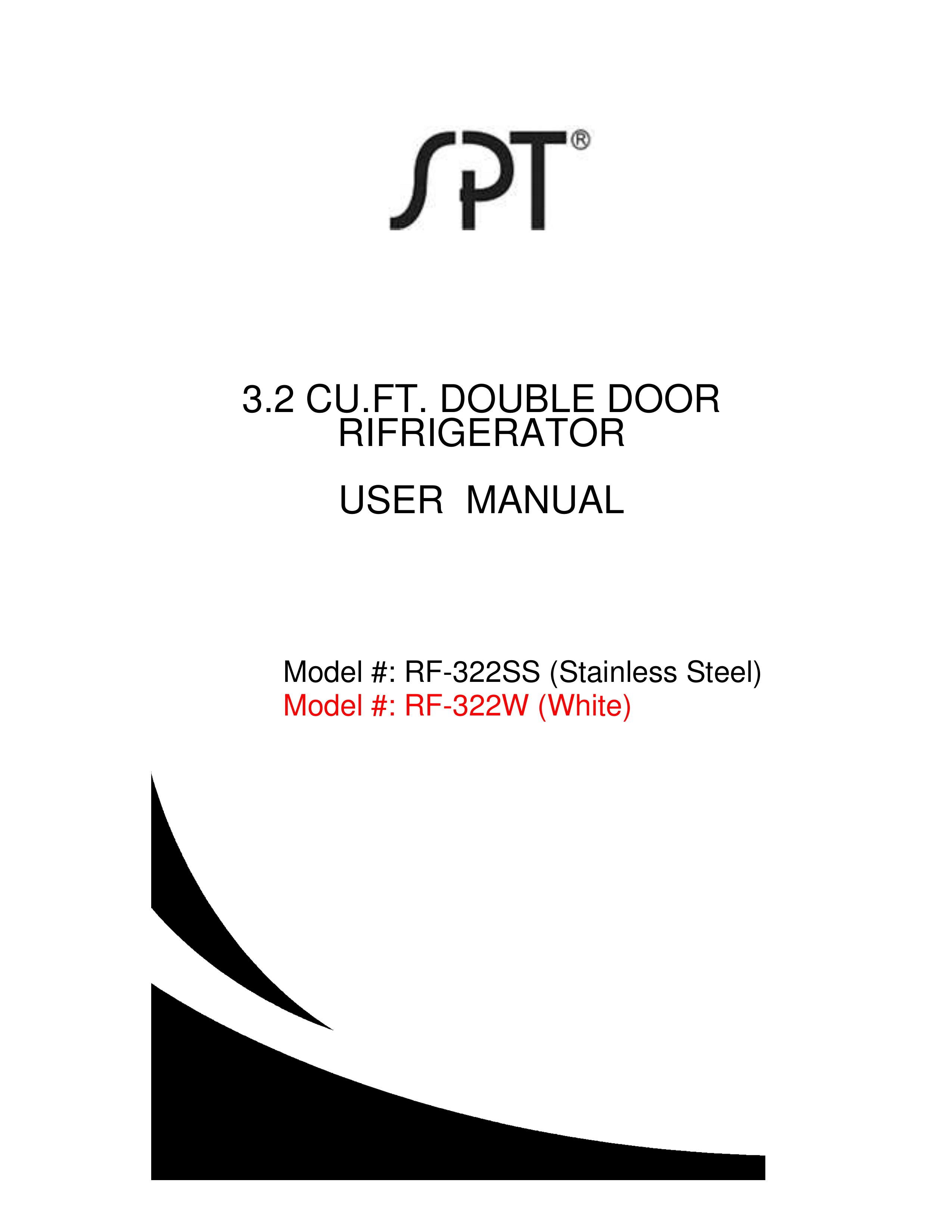 Sunpentown Intl RF-322W Refrigerator User Manual