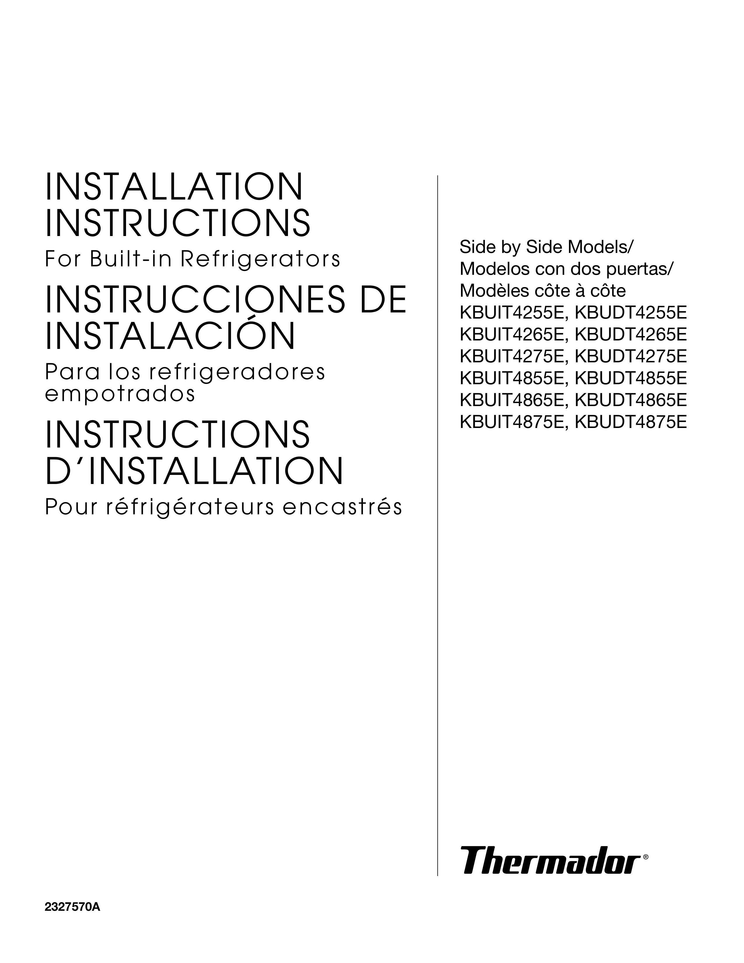 Thermador KBUDT4255E Refrigerator User Manual