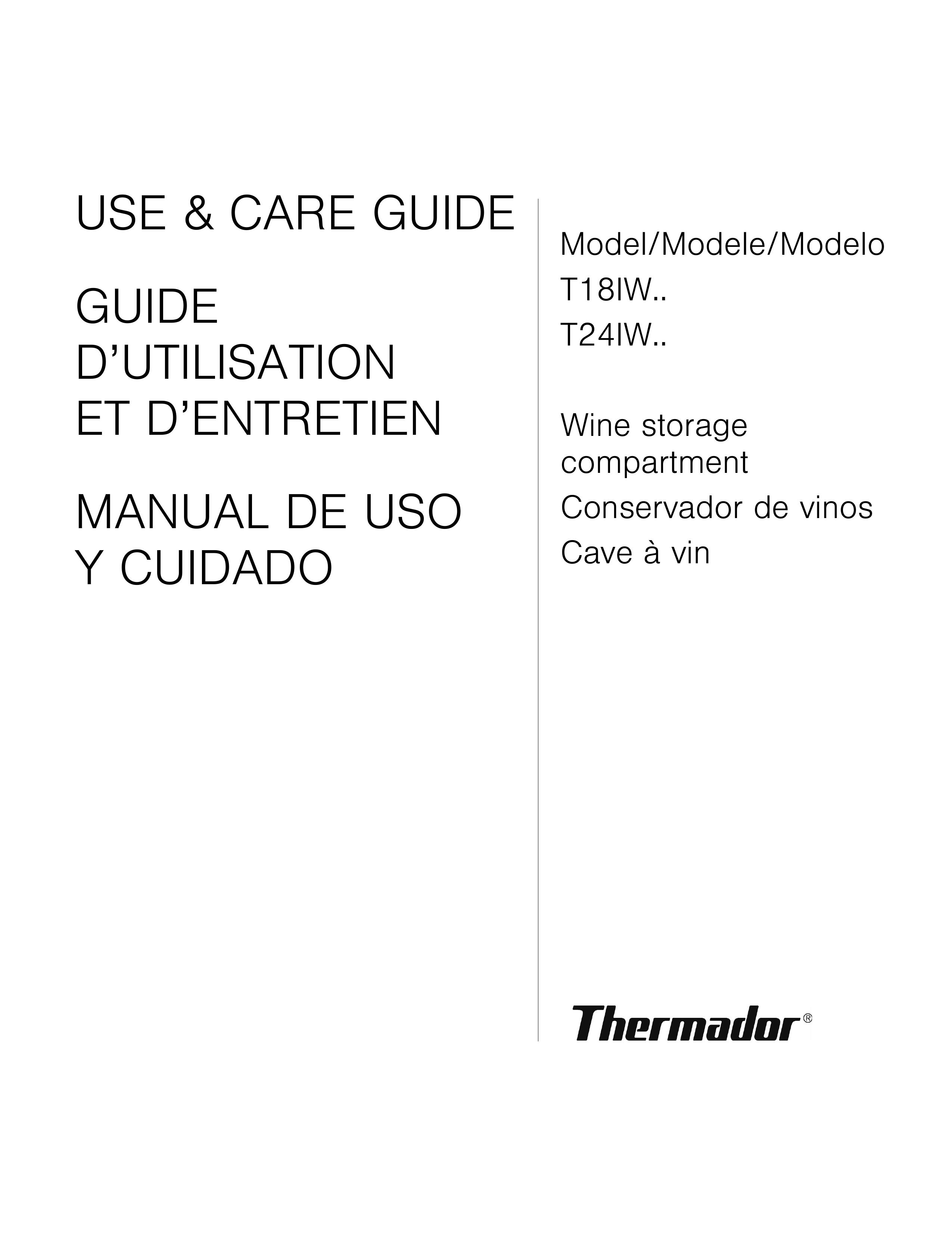 Thermador T24IW Refrigerator User Manual