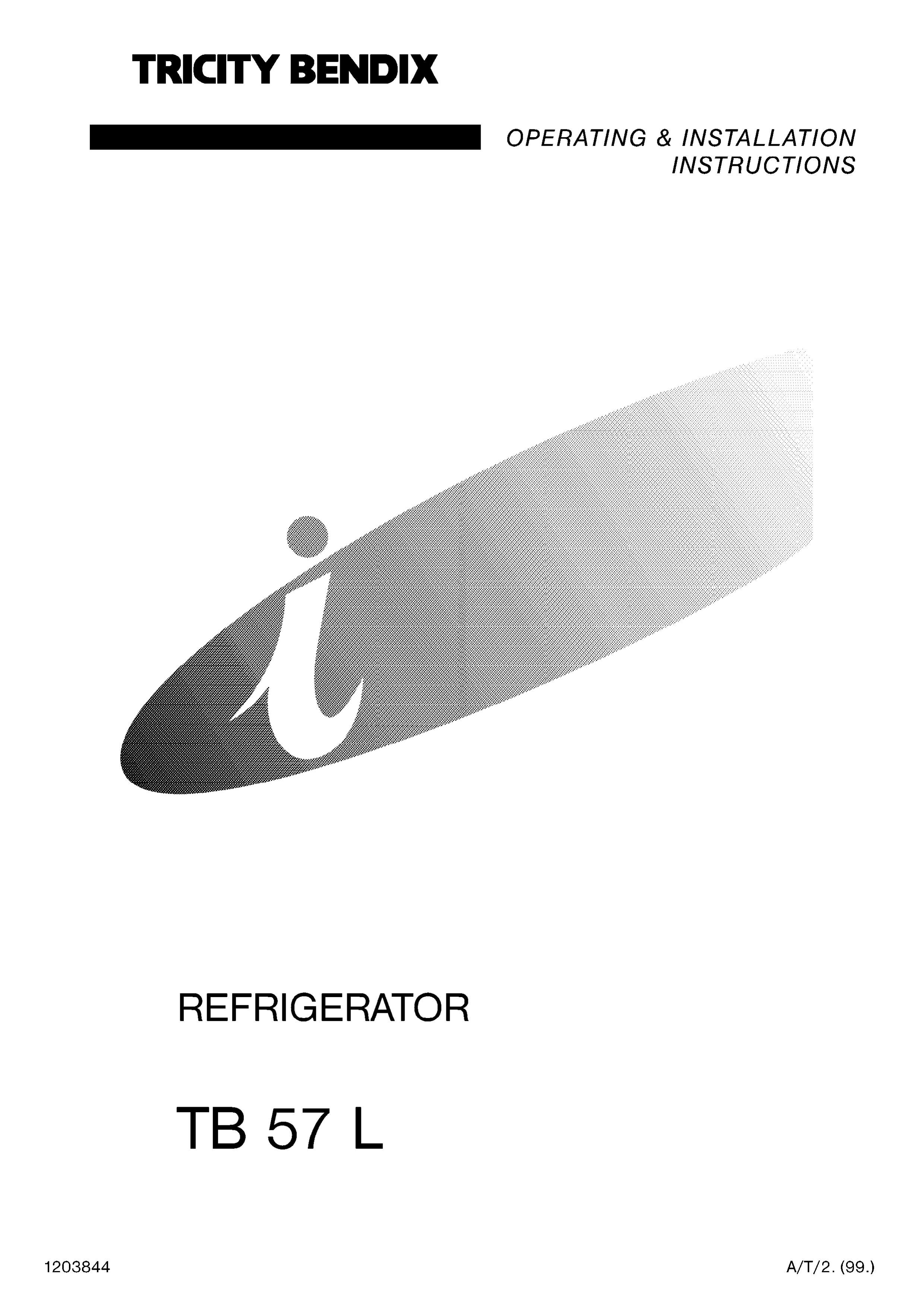 Tricity Bendix TB 57 L Refrigerator User Manual