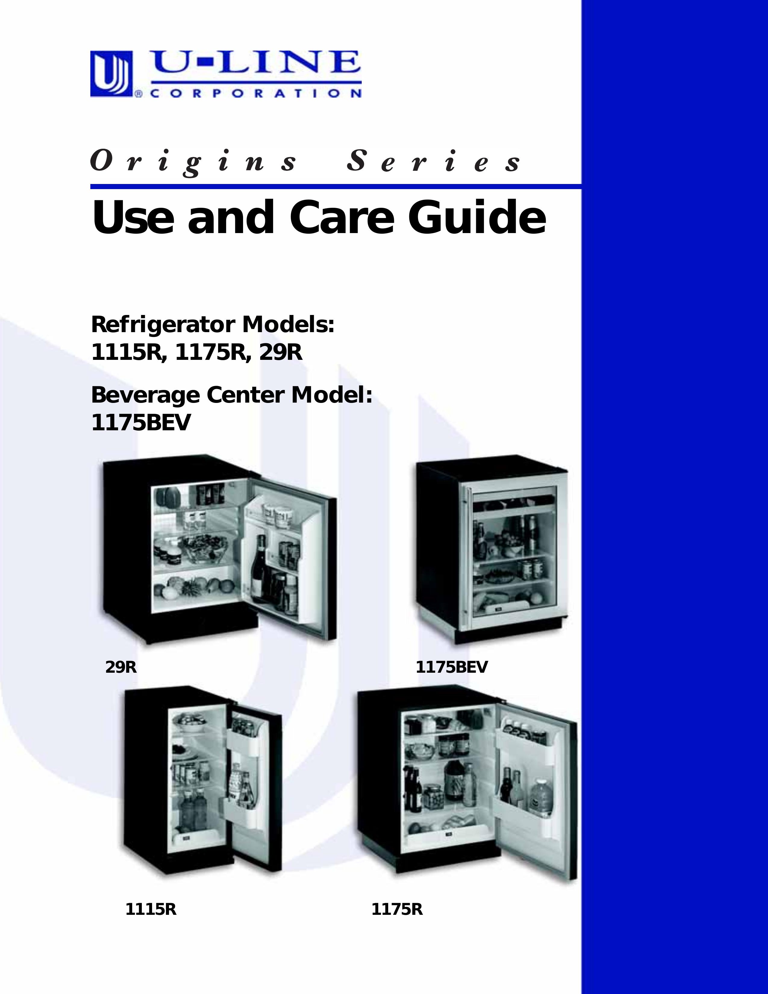 U-Line 1175R Refrigerator User Manual