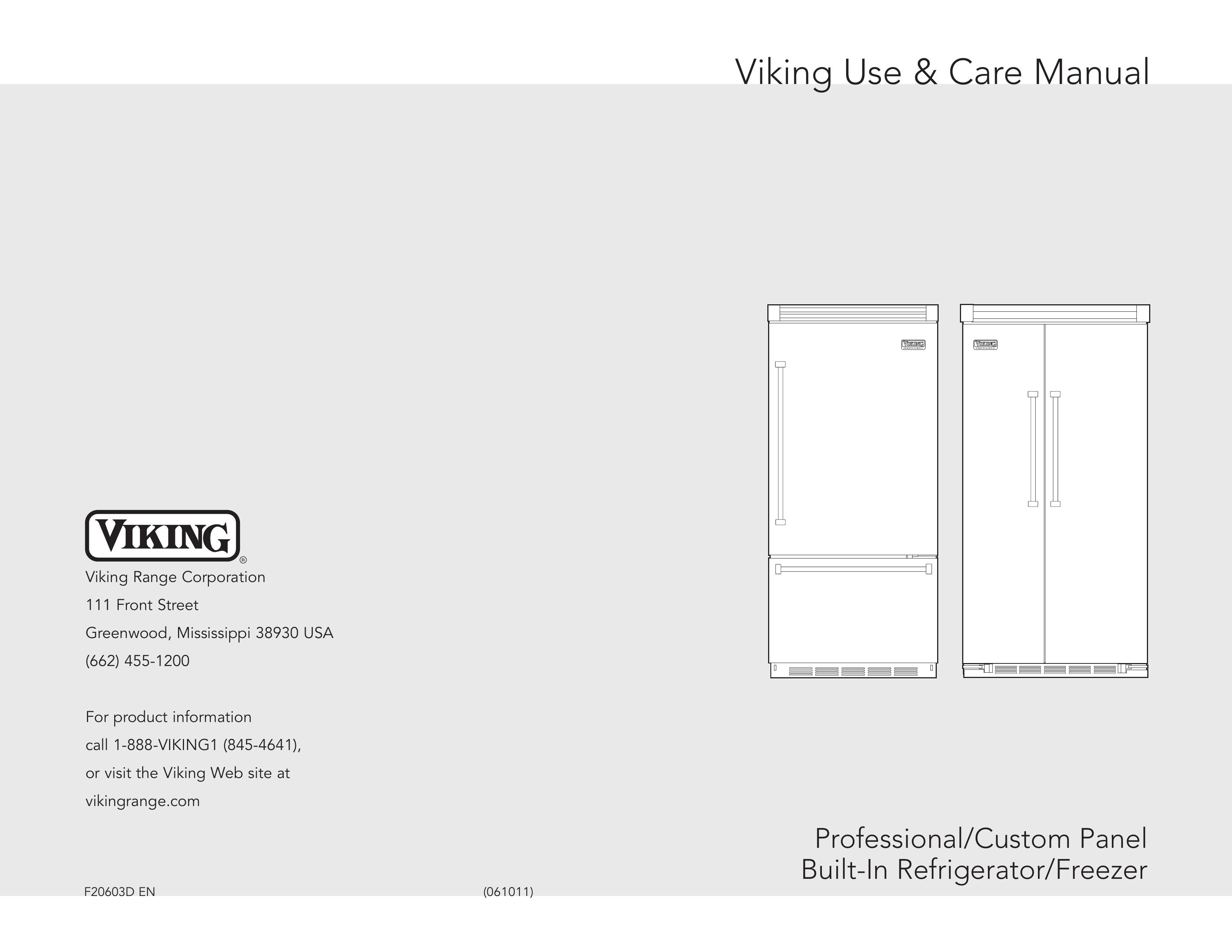Viking DFBB536 Refrigerator User Manual
