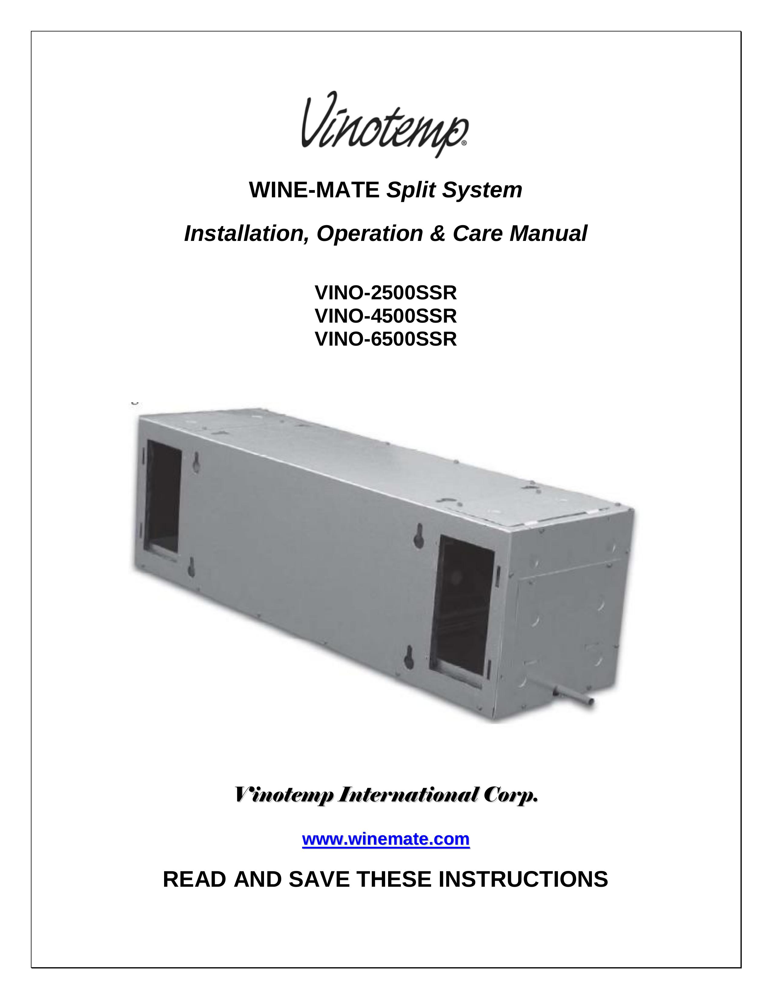 Vinotemp VINO2500-2500SSR Refrigerator User Manual