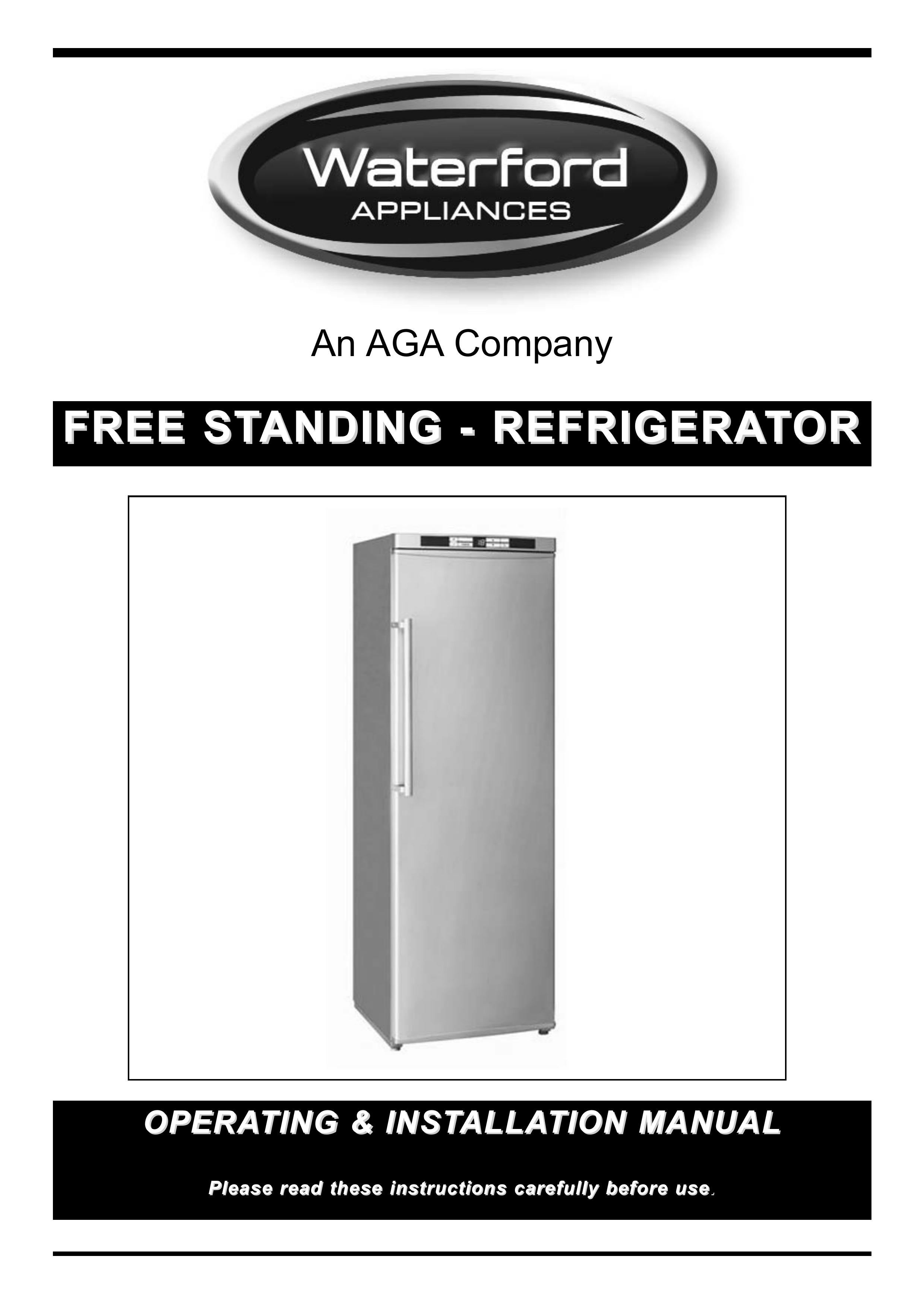 Waterford Appliances Free Standing Refrigerator Refrigerator User Manual