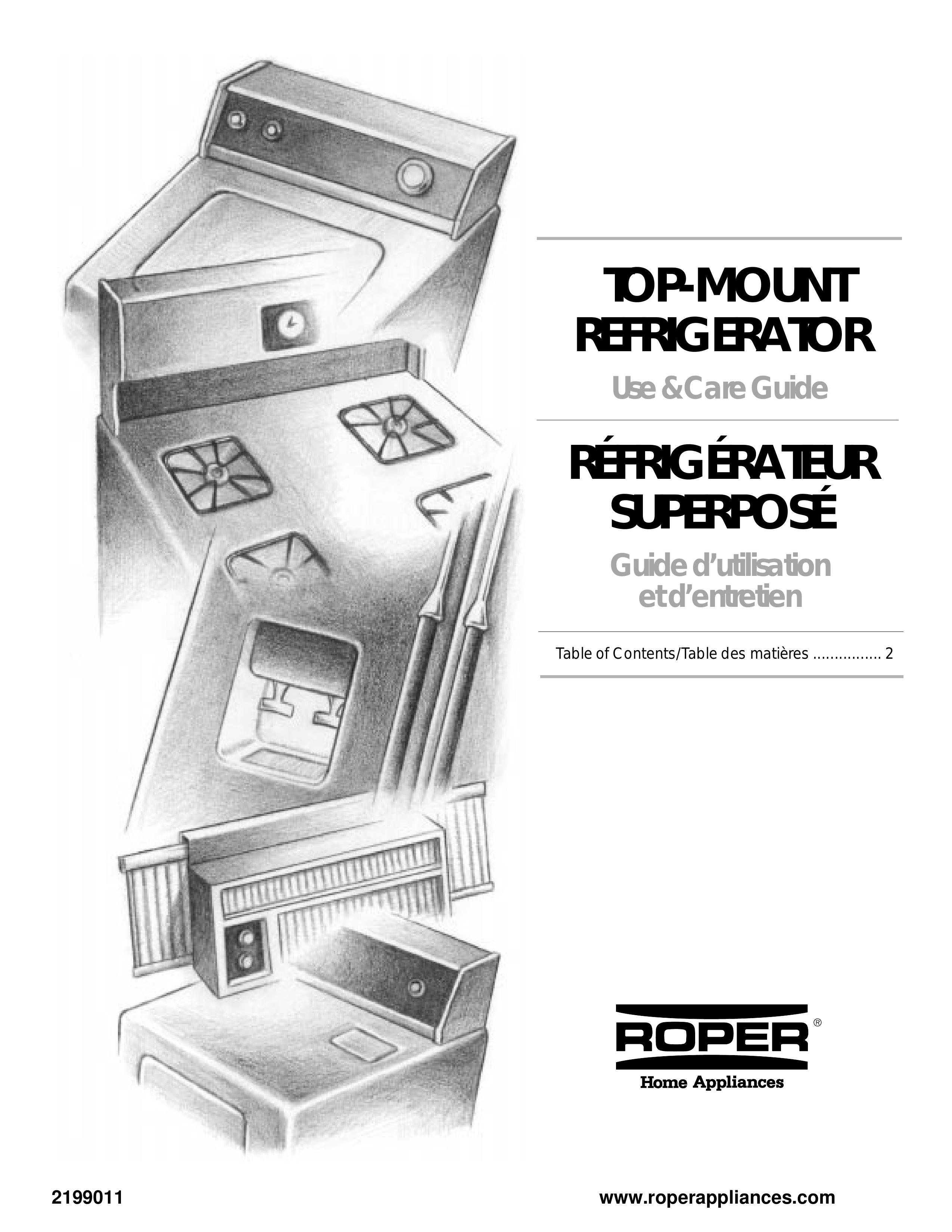 Whirlpool 2199011 Refrigerator User Manual