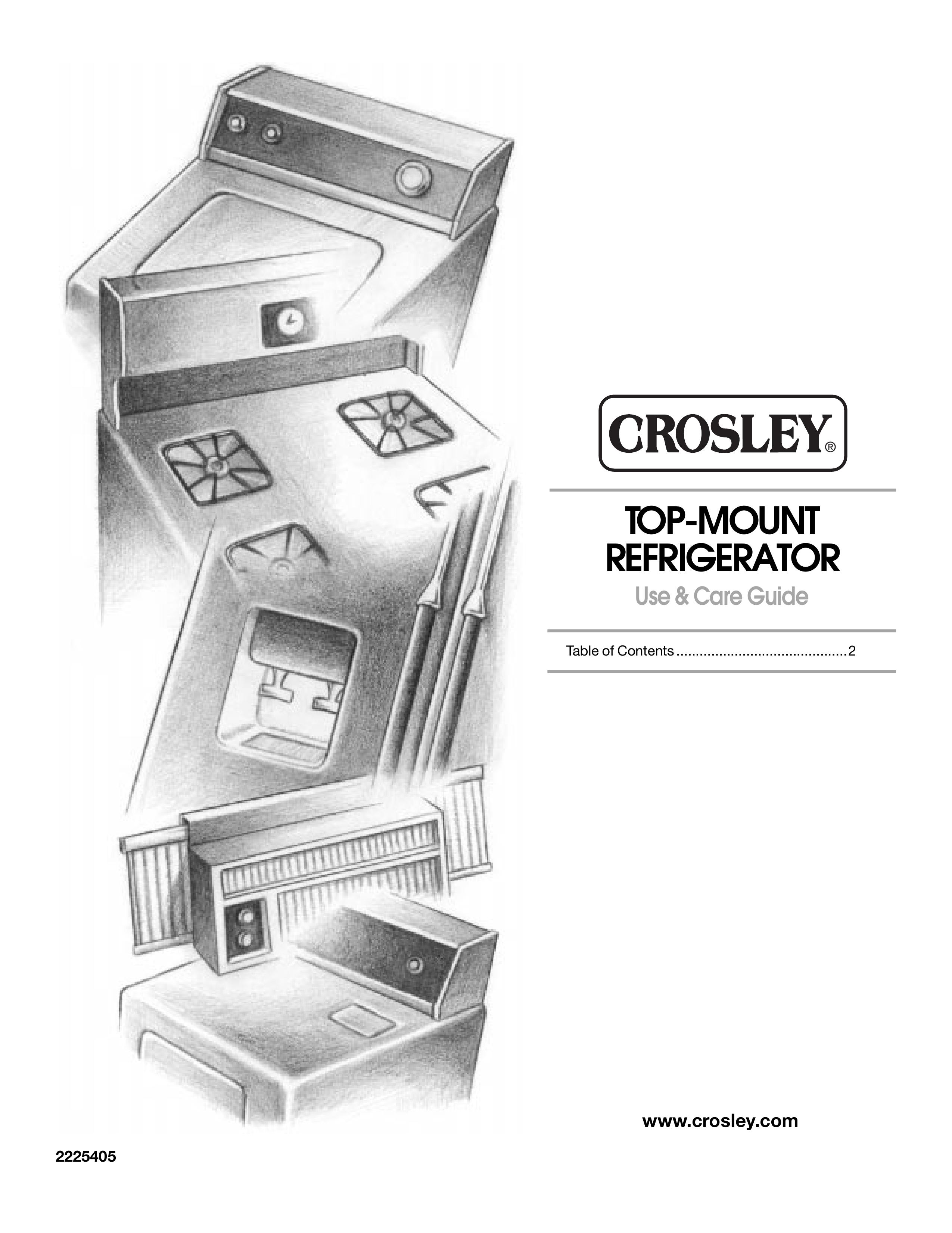 Whirlpool 2225405 Refrigerator User Manual