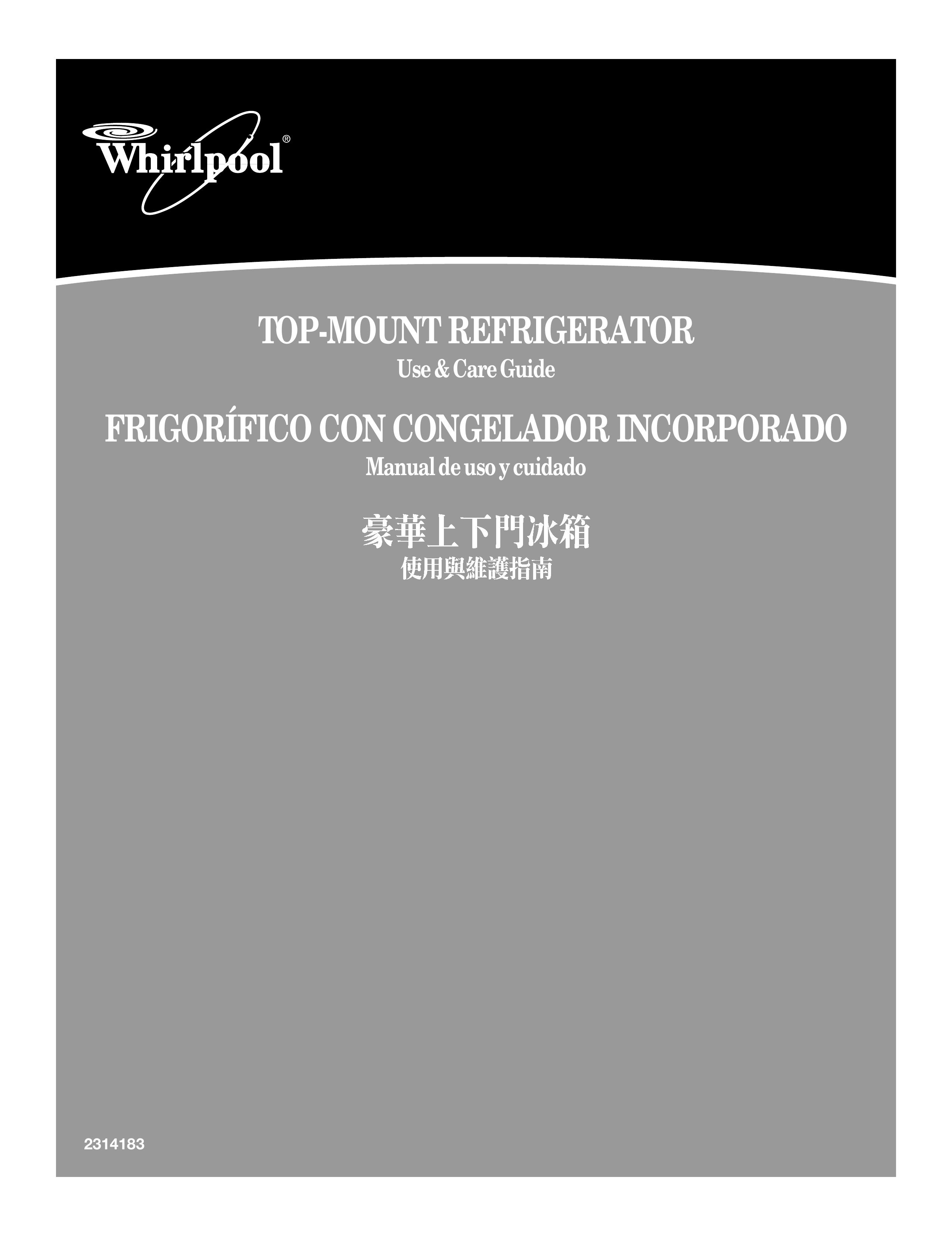 Whirlpool 2314183 Refrigerator User Manual
