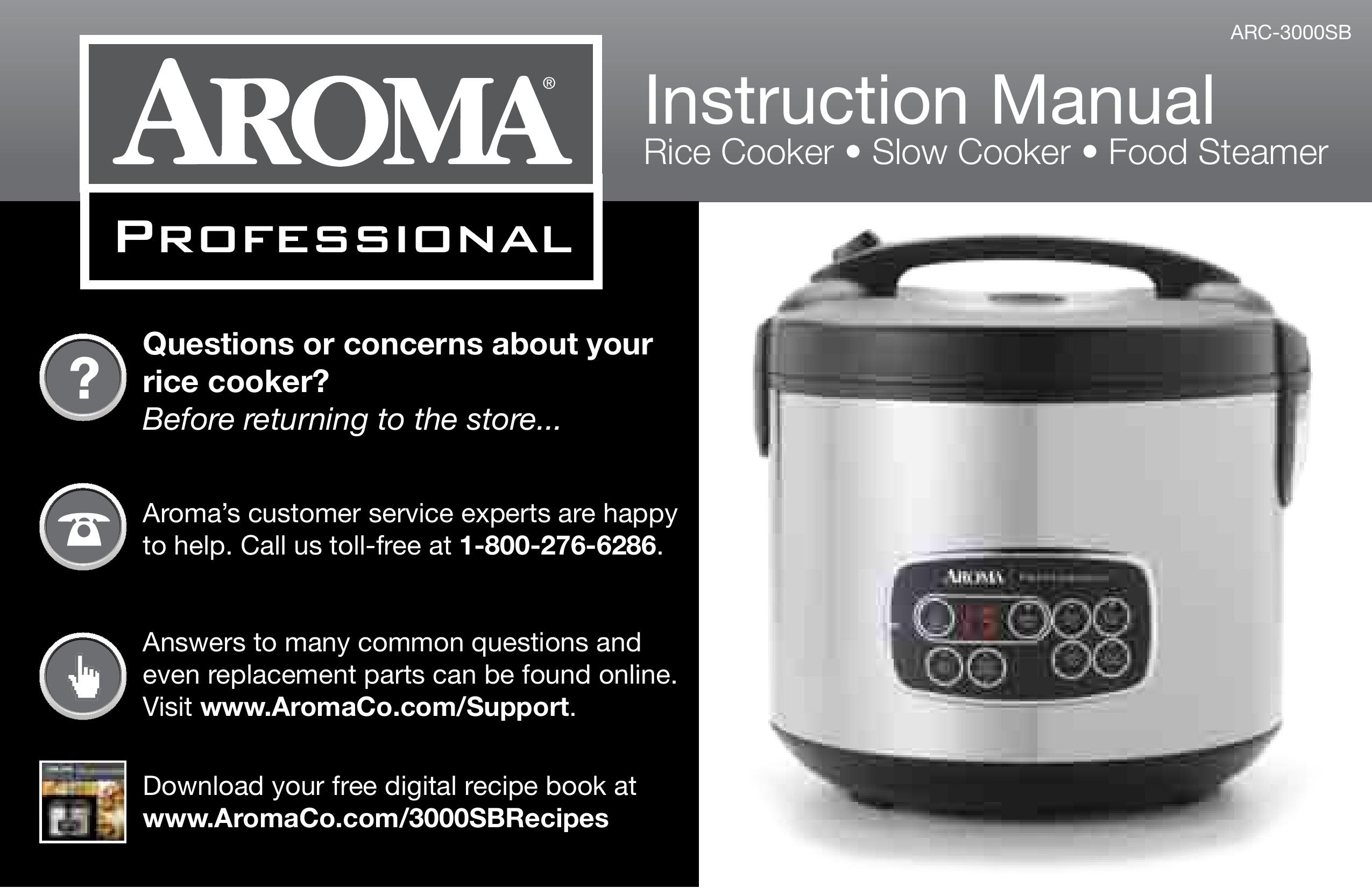 Aroma ARC-3000SB Rice Cooker User Manual