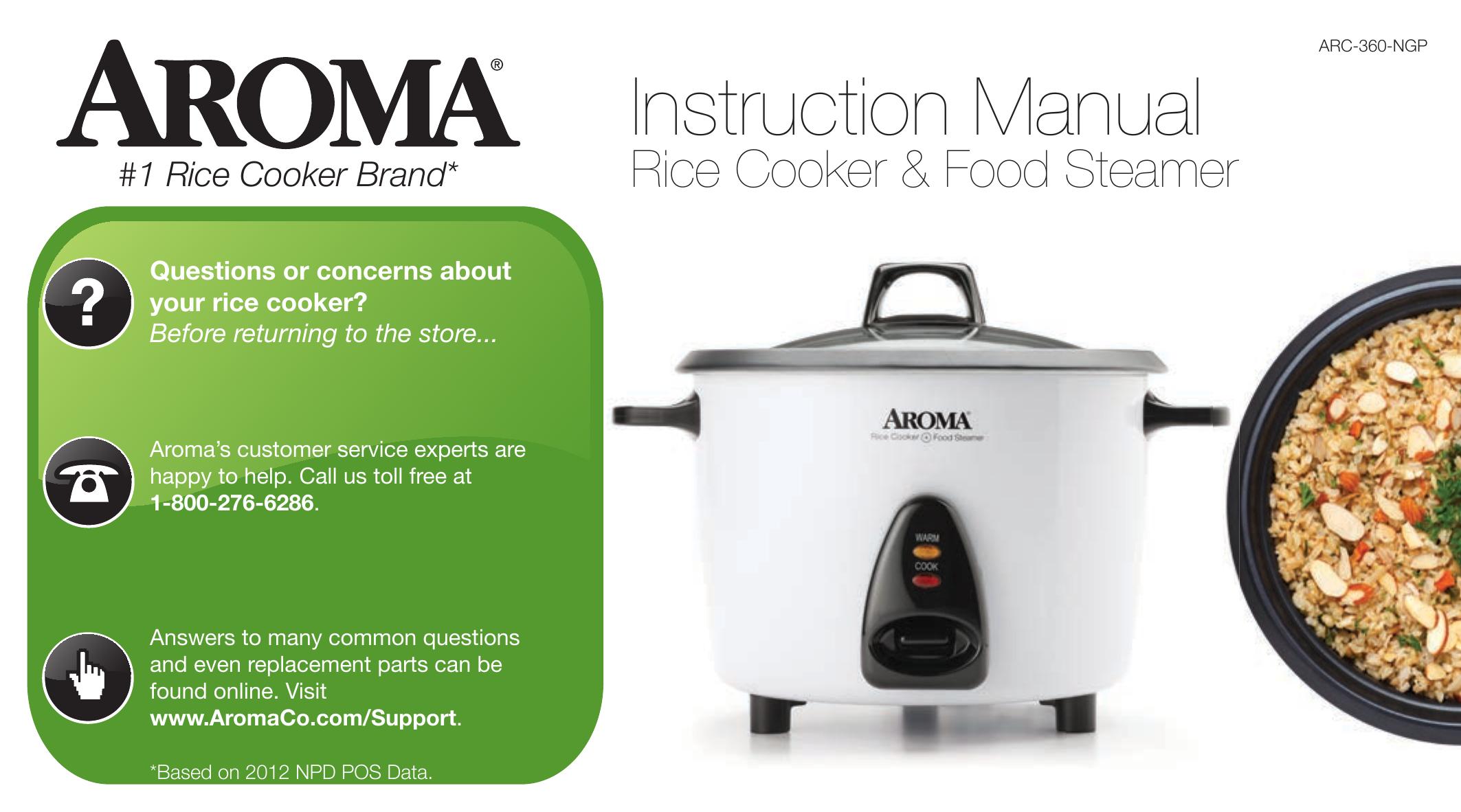 Aroma ARC-360-NGP Rice Cooker User Manual