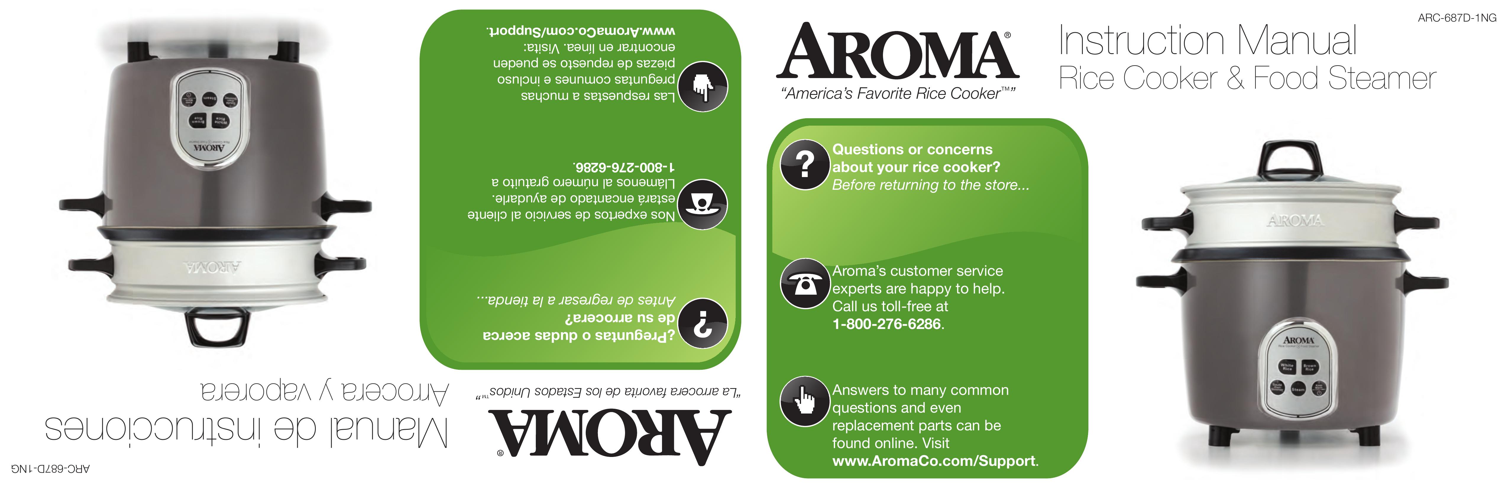 Aroma ARC-687D-1NG Rice Cooker User Manual