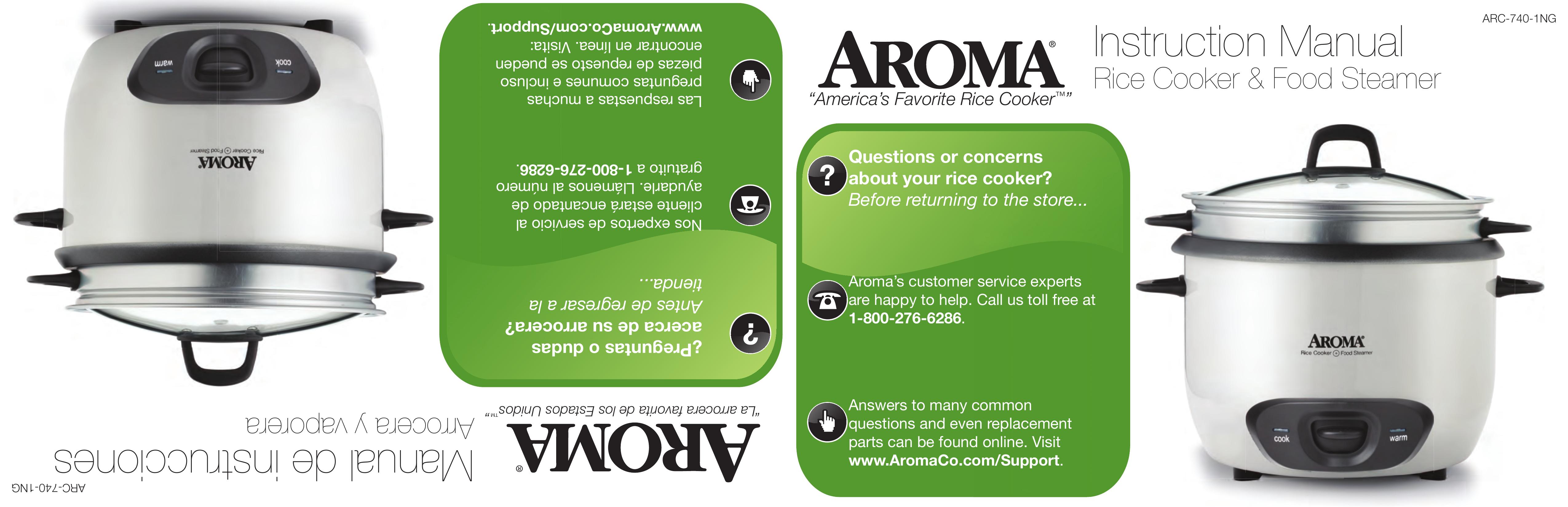Aroma ARC-740-1NG Rice Cooker User Manual