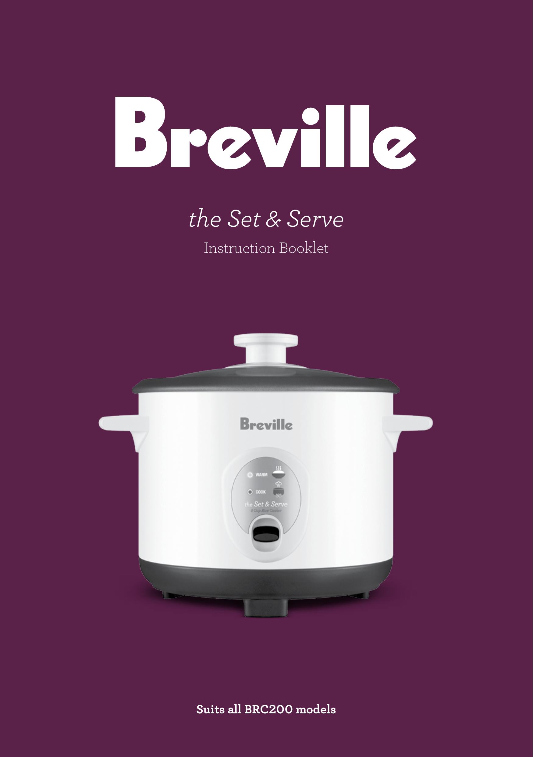 Breville BRC200 Models Rice Cooker User Manual