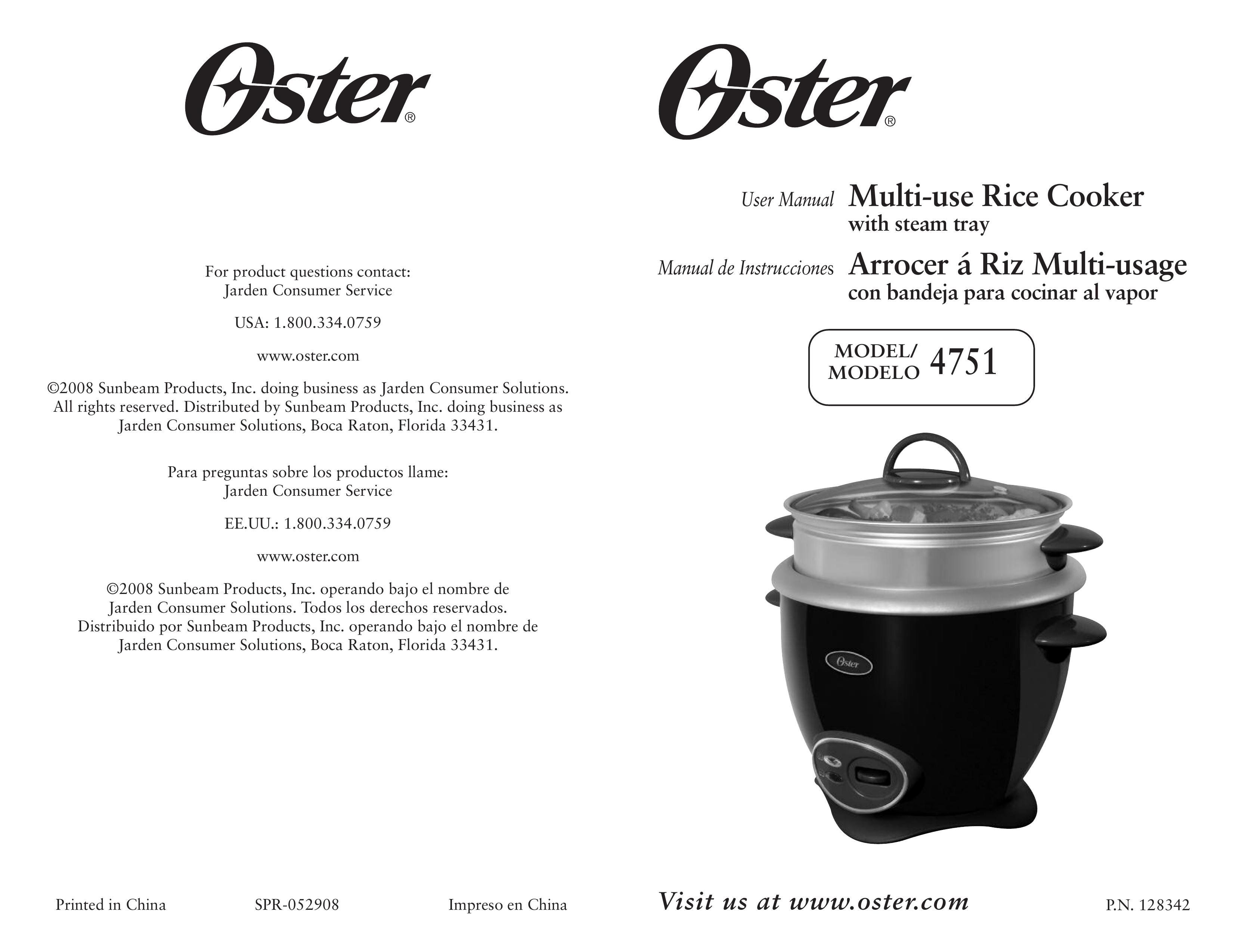 Oster 128342 Rice Cooker User Manual