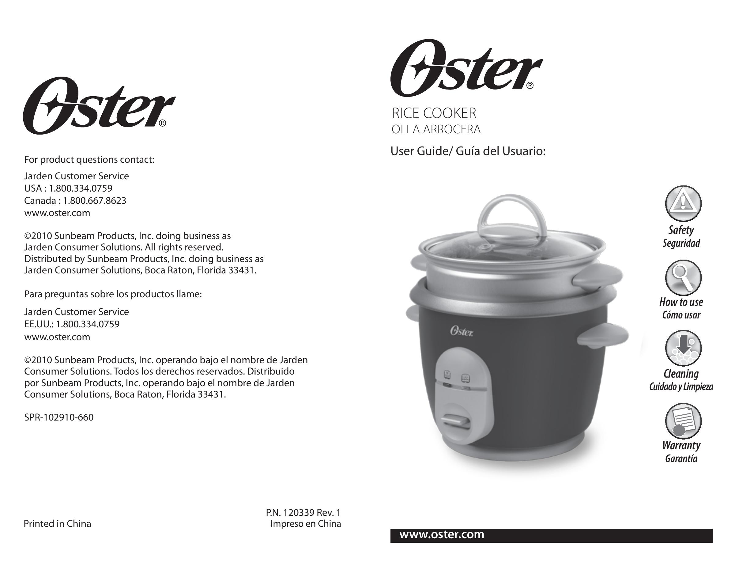 Oster Oster Rice Cooker Rice Cooker User Manual