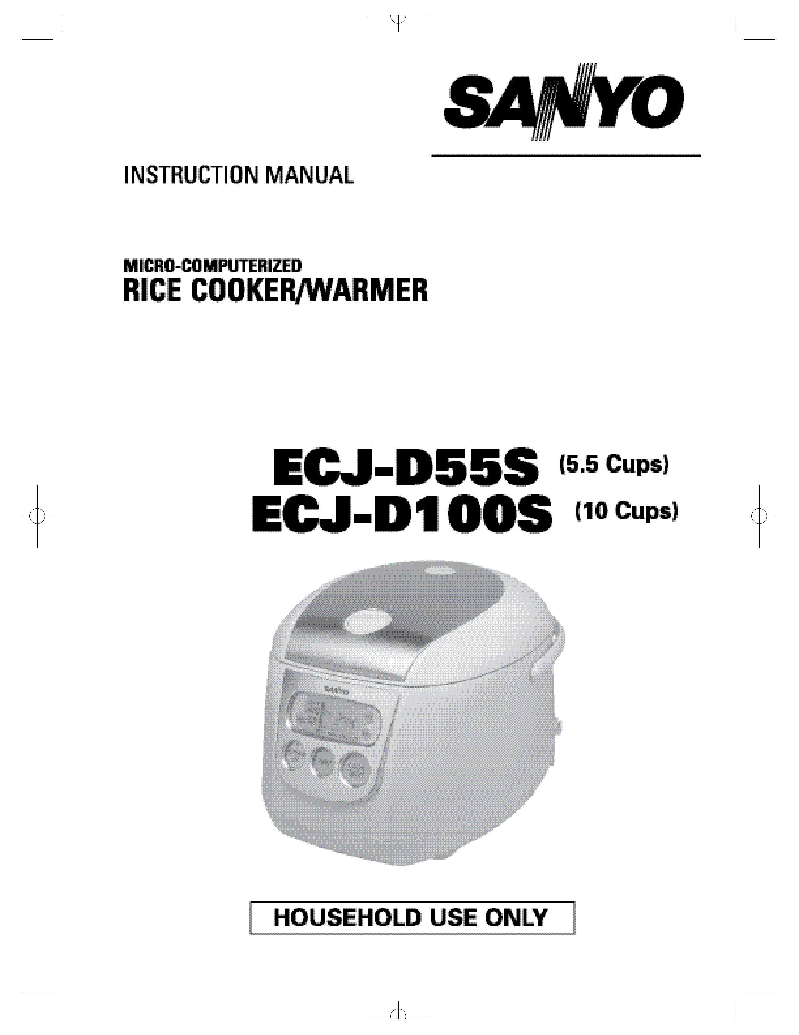 Sanyo ECJ-D100S Rice Cooker User Manual
