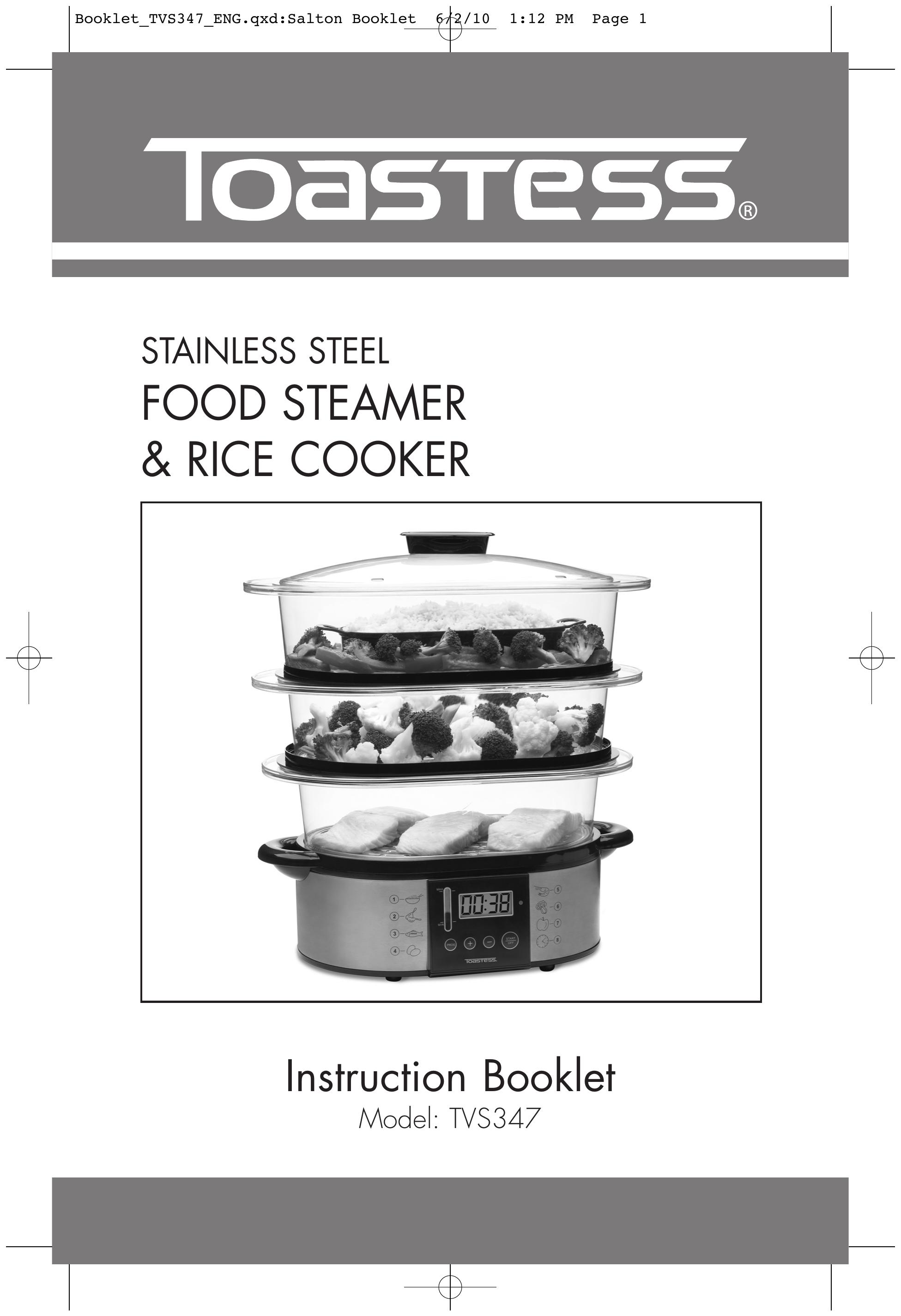 Toastess TVS347 Rice Cooker User Manual