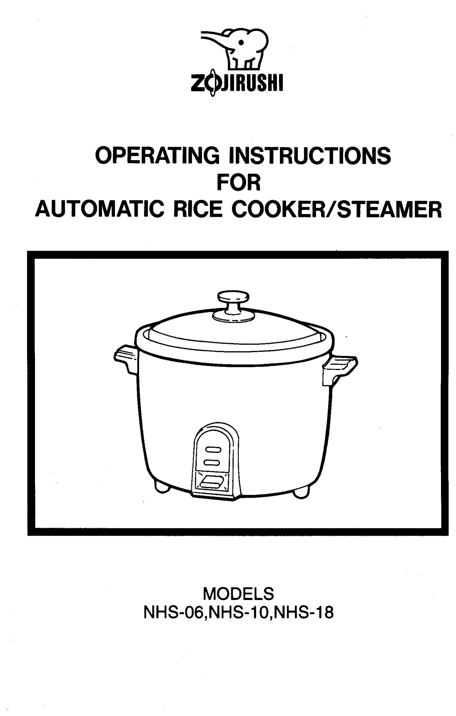 Zojirushi NHS-06 Rice Cooker User Manual