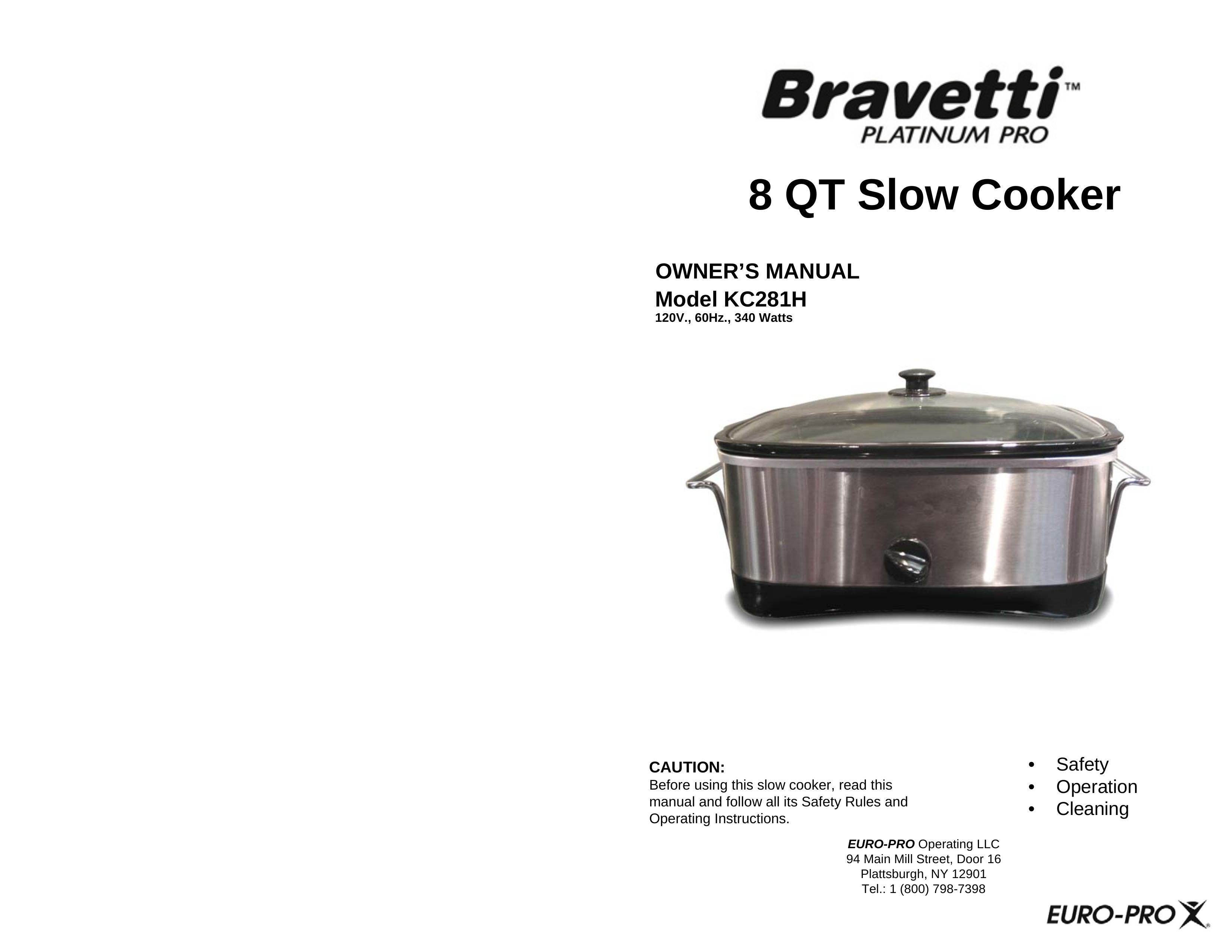 Bravetti KC281H Slow Cooker User Manual