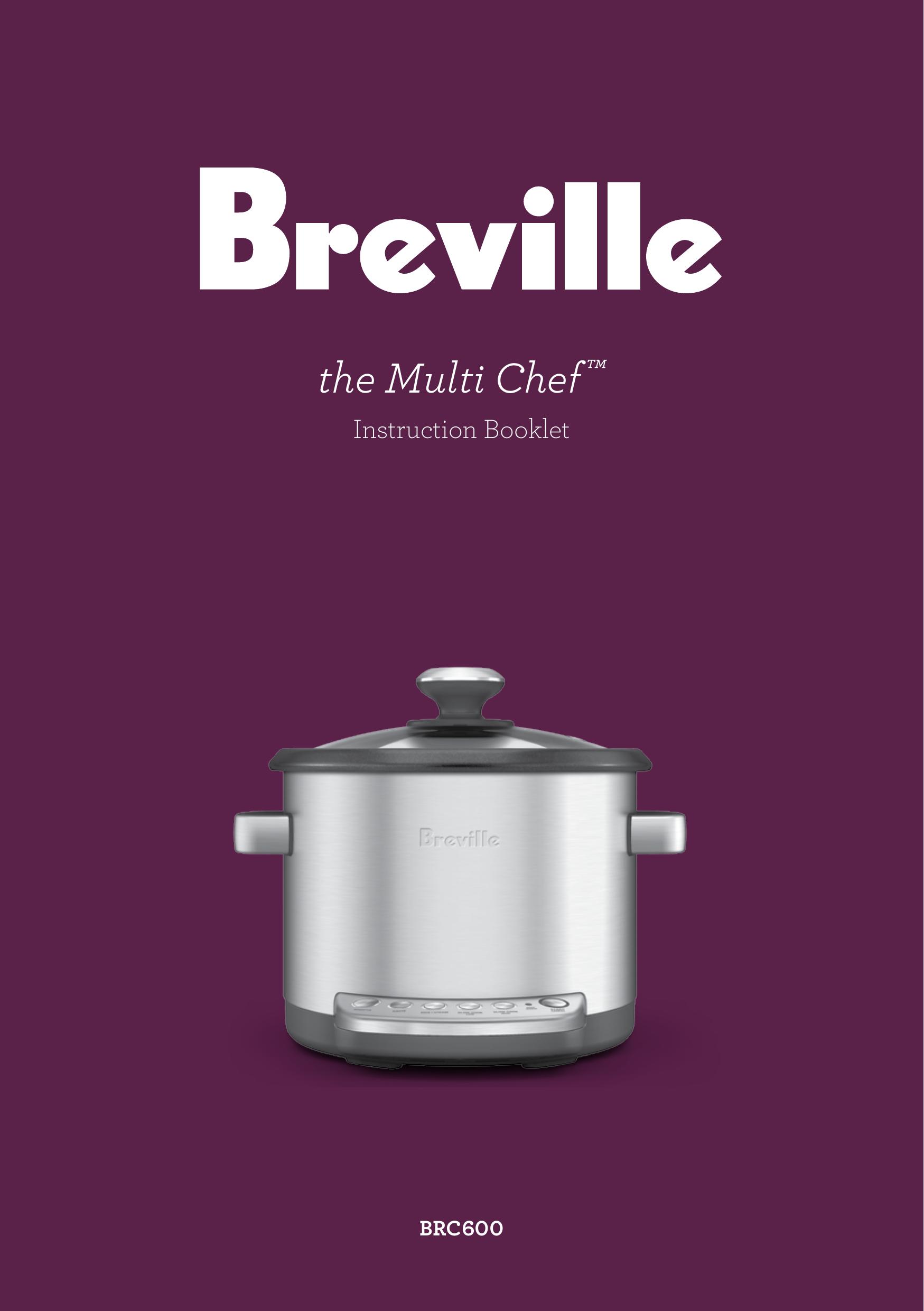 Breville BRC600 Slow Cooker User Manual
