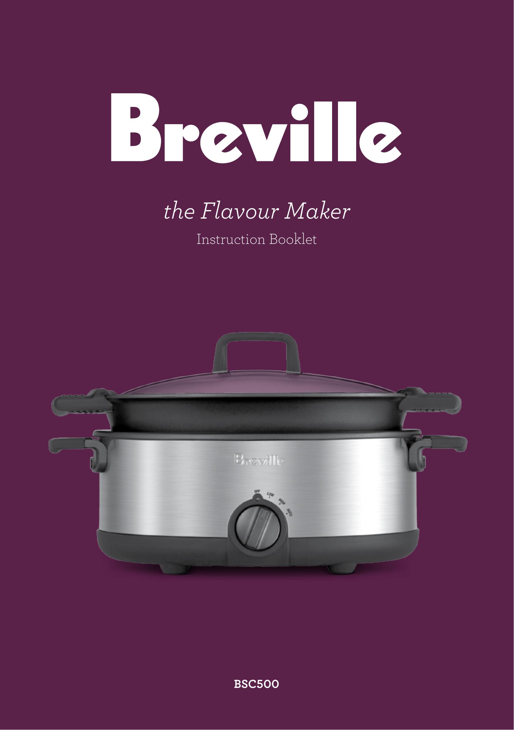 Breville BSC500 Slow Cooker User Manual