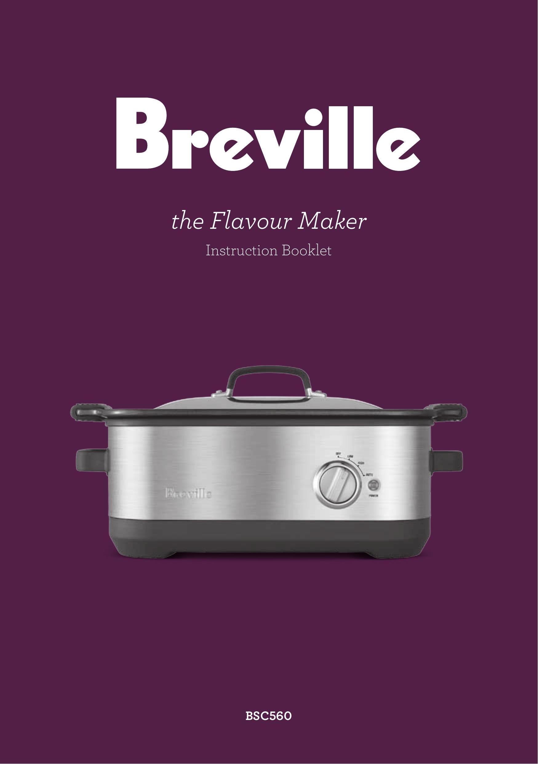 Breville BSC560 Slow Cooker User Manual